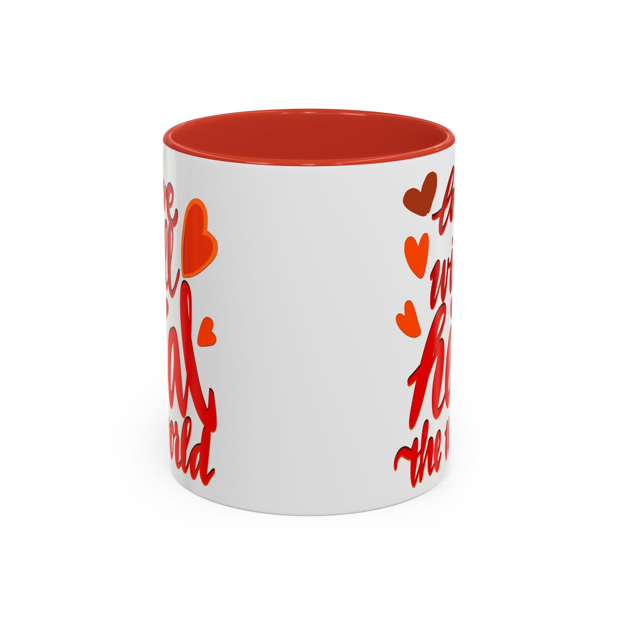 LOVE WILL HEAL THE WORLD mug