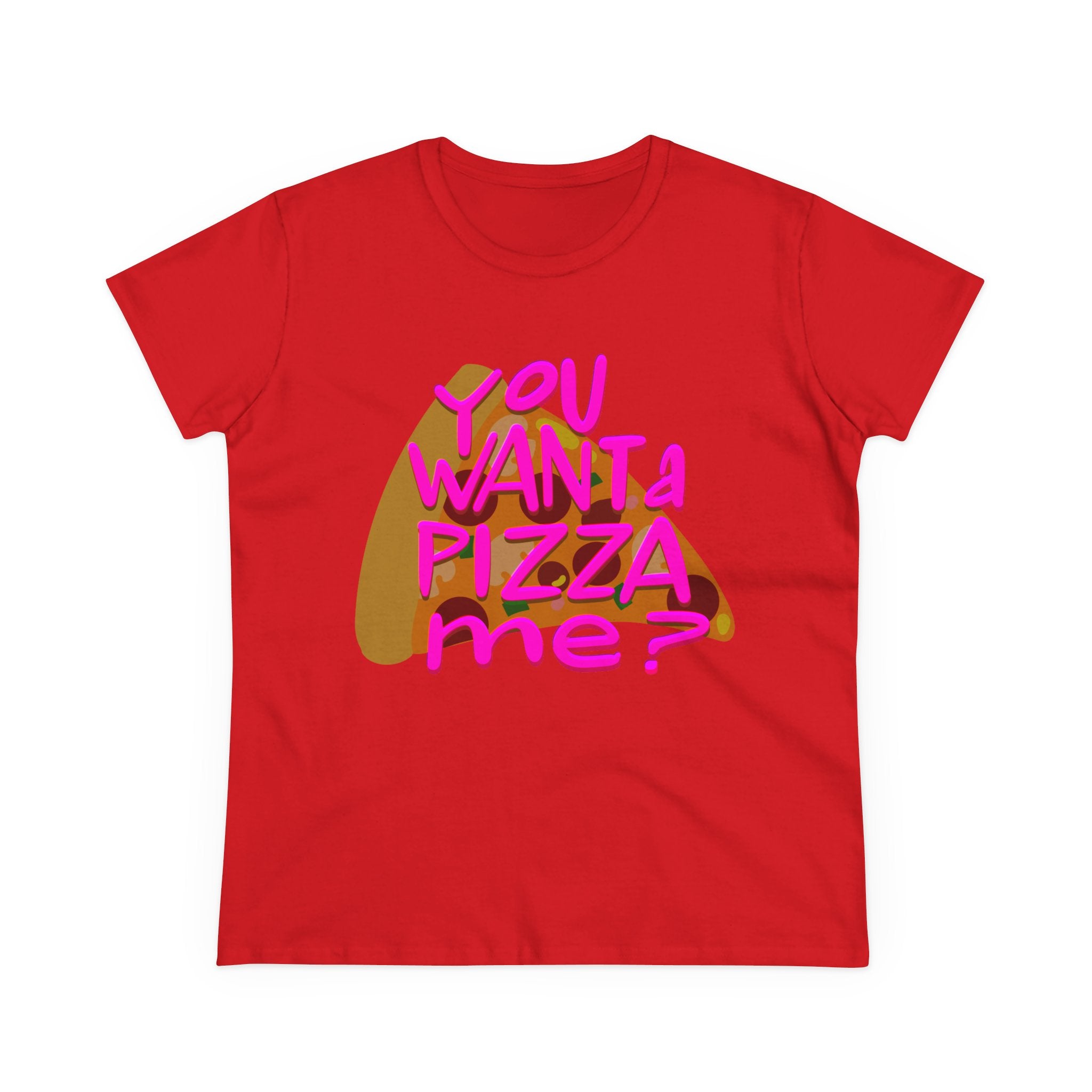 Pizza Quote Tee - Casual Cotton Shirt