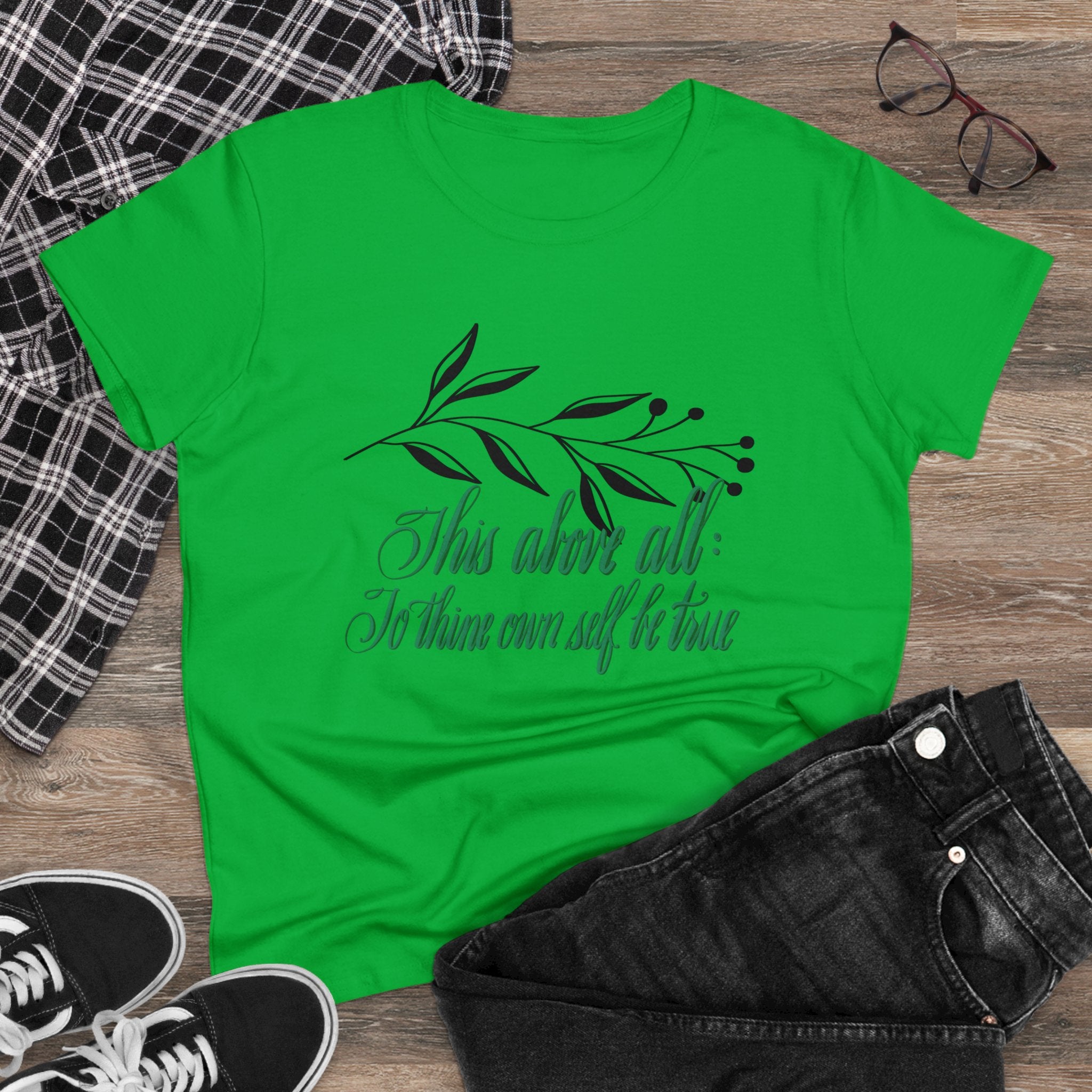 TO THINE OWN SELF BE TRUE QUOTABLE SHAKESPEARE TEE