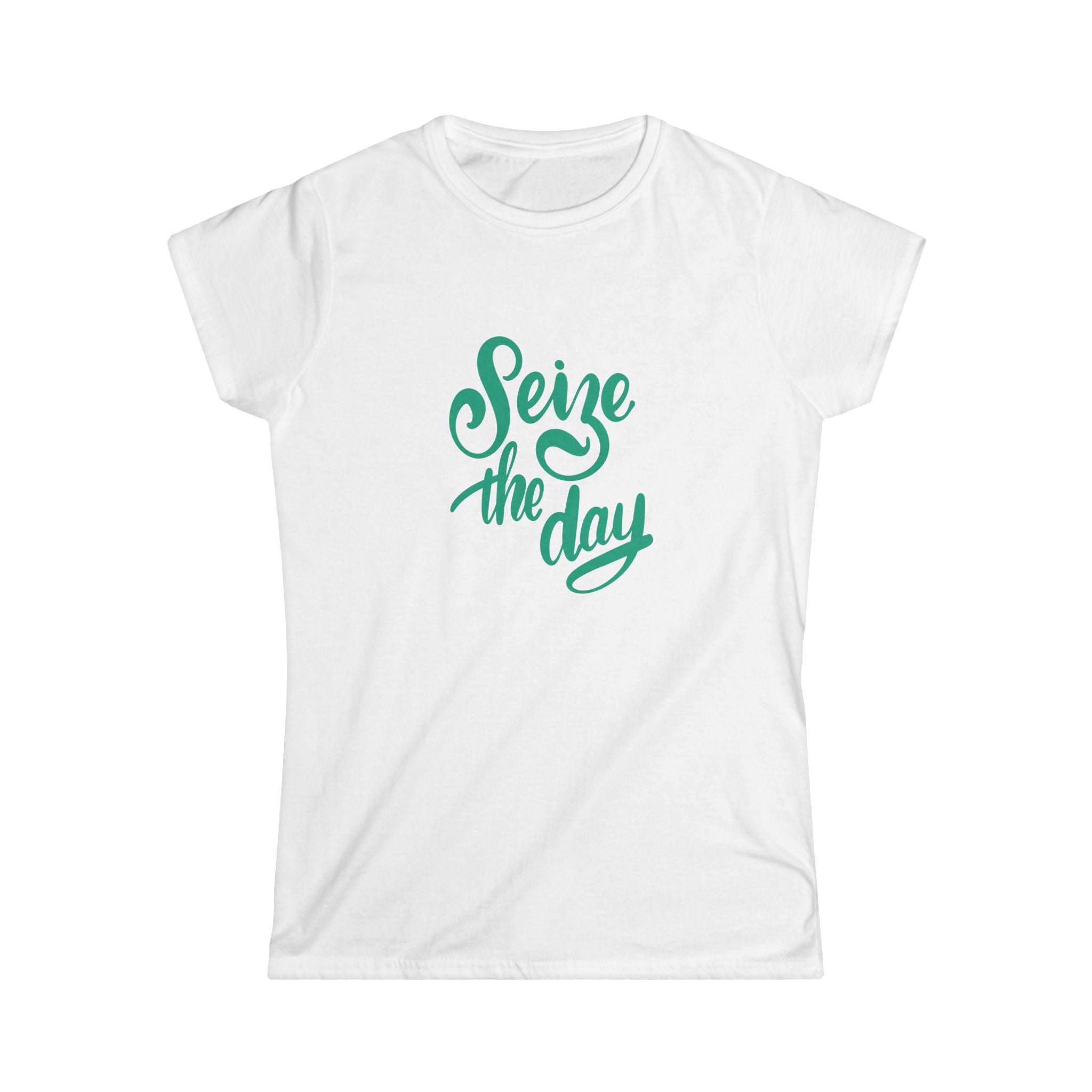 Empowered Women's Tee - 'Seize the Day' Inspirational Softstyle T-Shirt