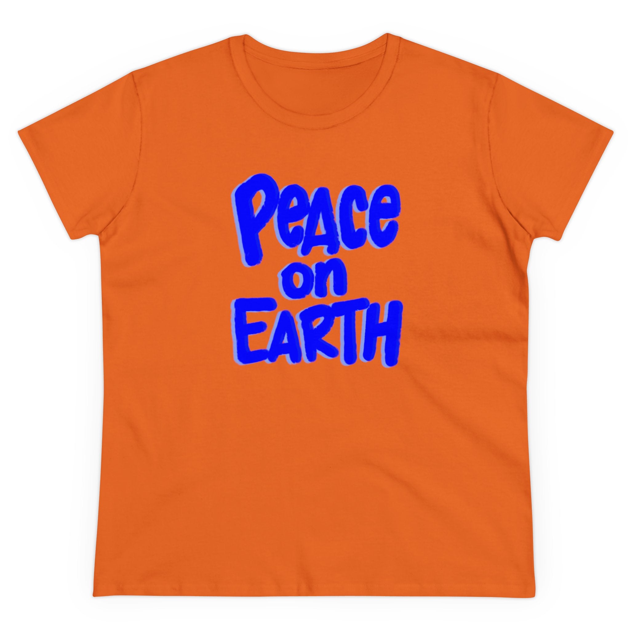 PEACE ON EARTH Women's Midweight Cotton Tee