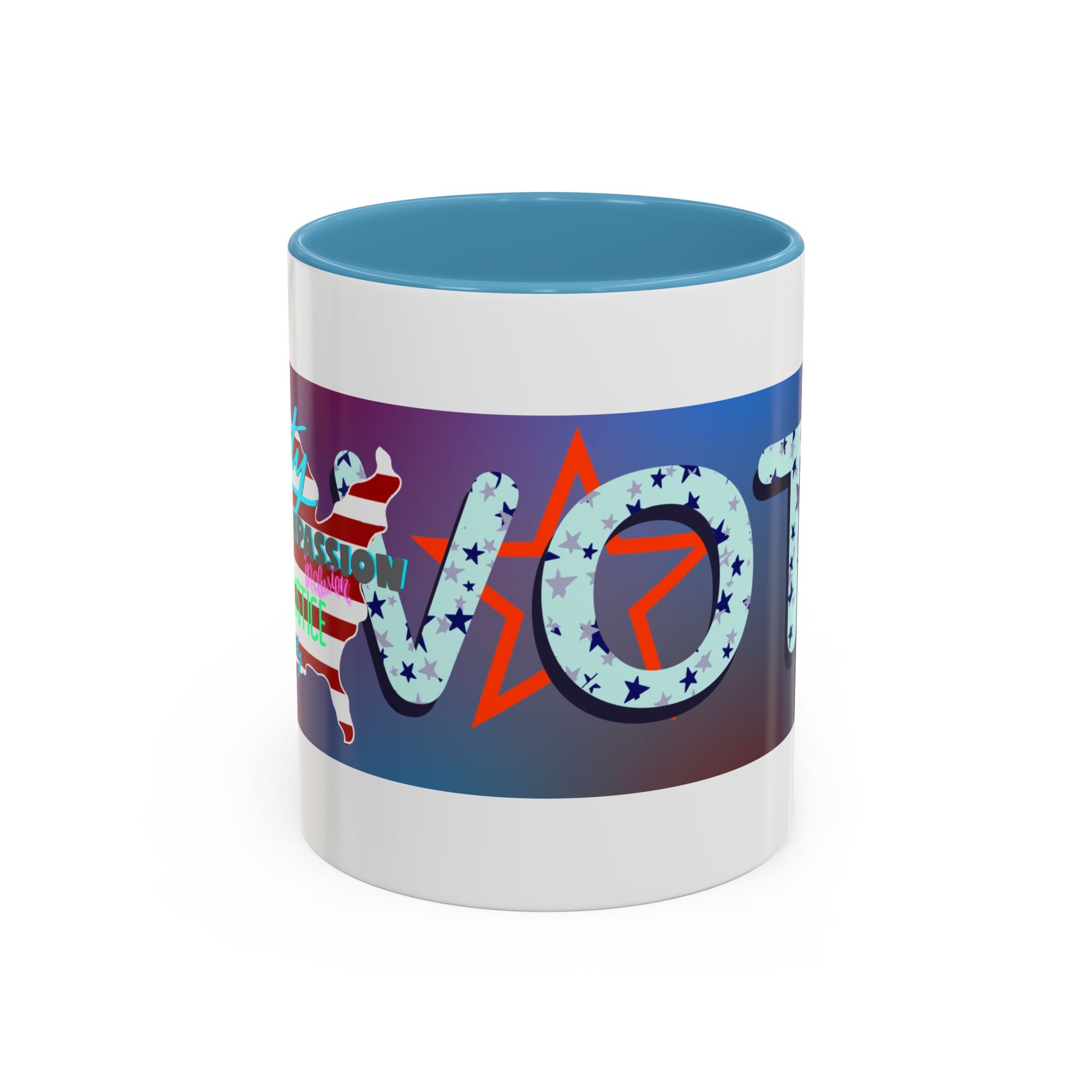 Mug - Hand-drawn AMERICAN VALUES Design Coffee Mug (11oz)