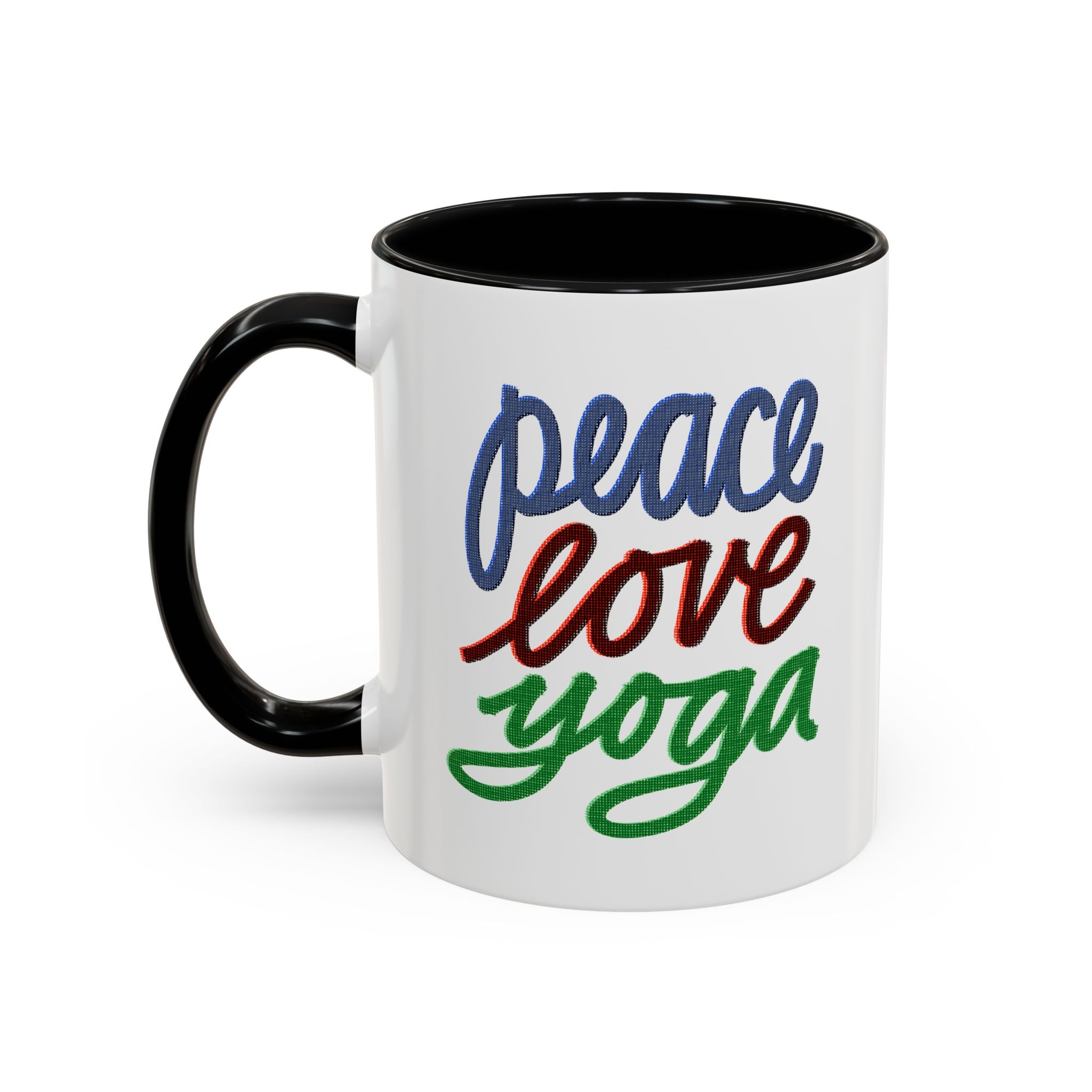 PEACE LOVE YOGA 11 oz Coffee Mug