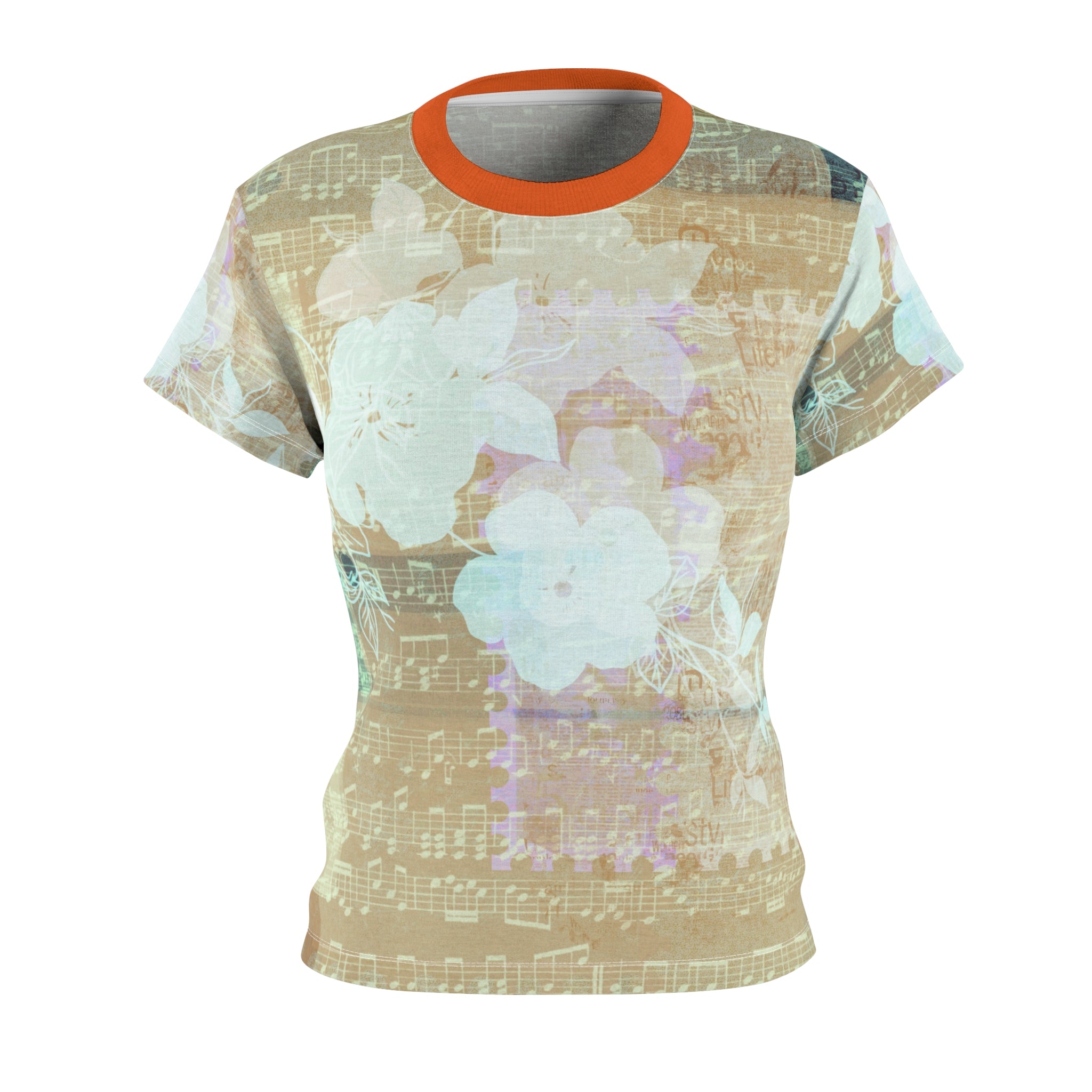 FLORAL MELODY Women's Cut & Sew Tee (AOP)