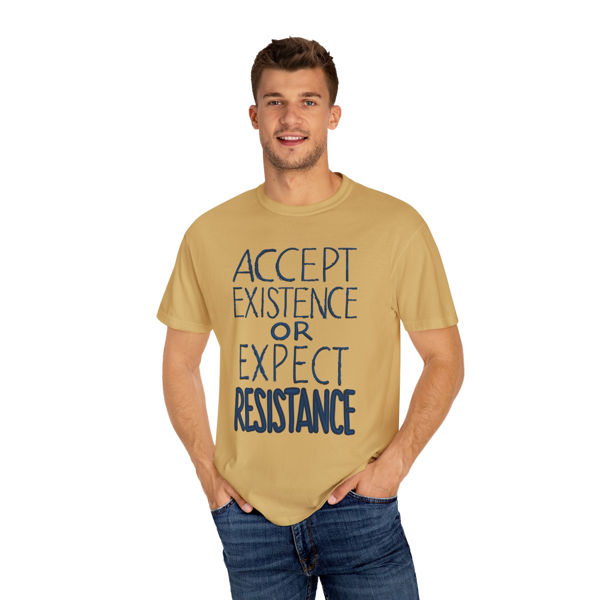 ACCEPT EXISTENCE Unisex Garment-Dyed T-shirt