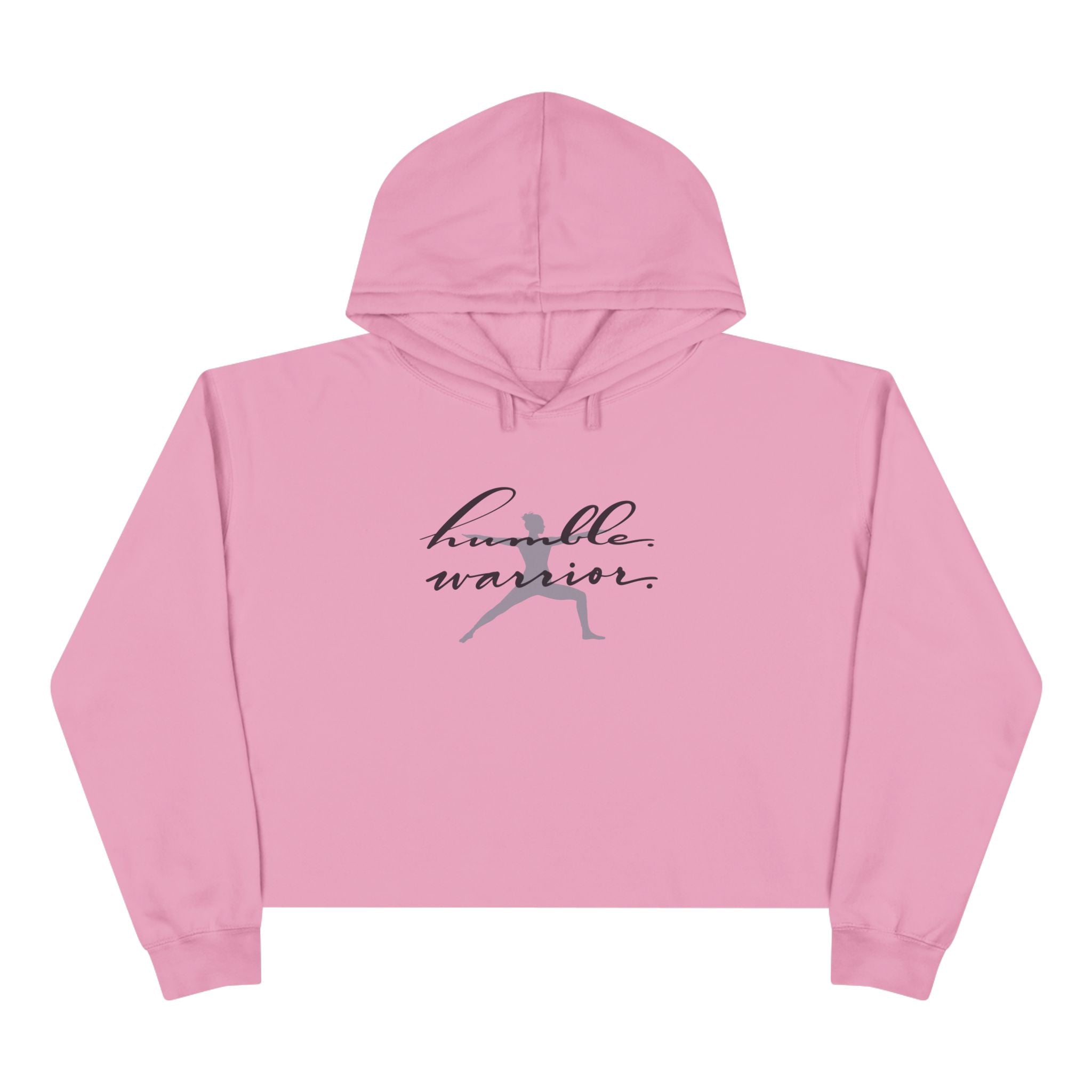 Humble Warrior Crop Hoodie - Motivational Fitness Apparel