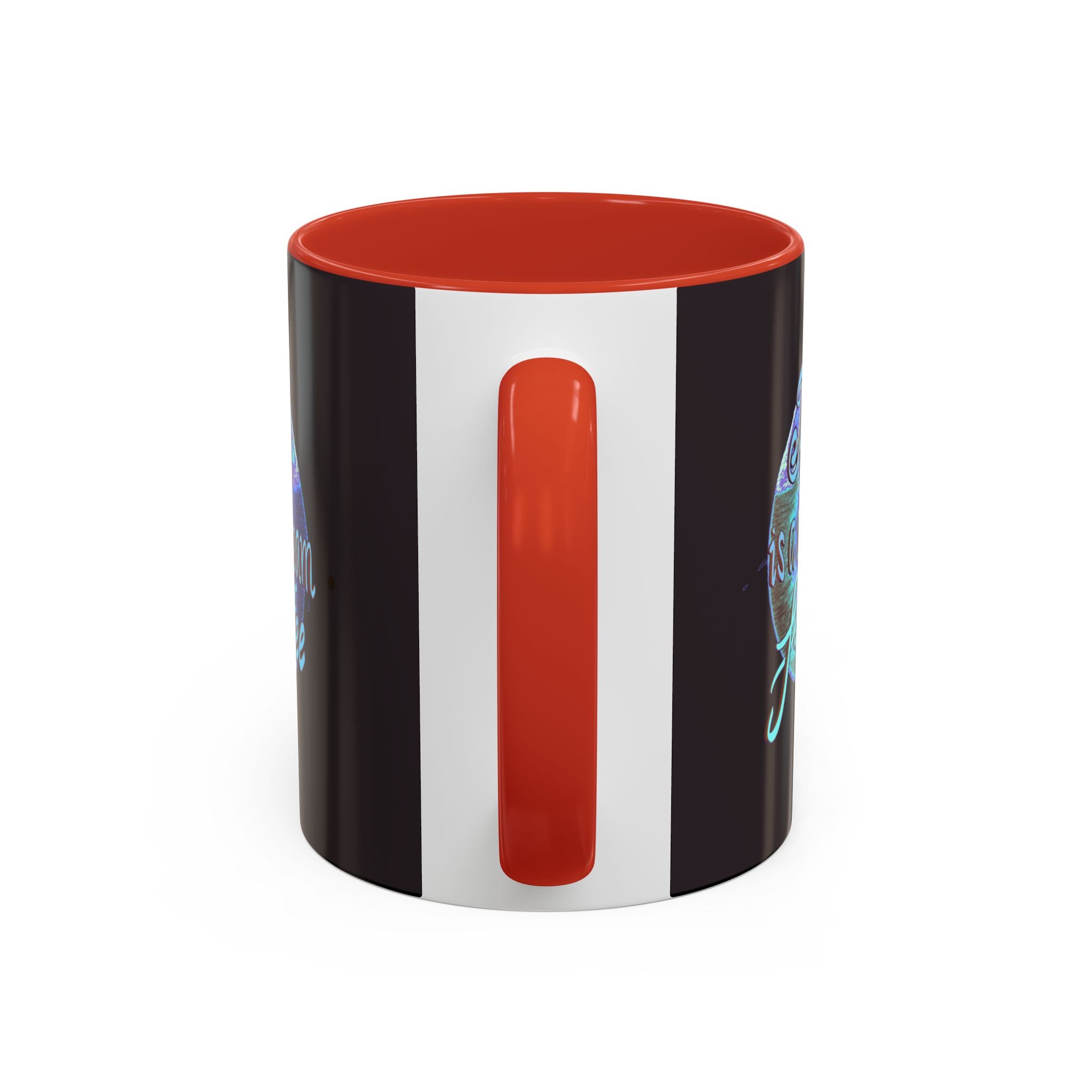 YAWN IS A SILENT SCREAM Accent Coffee Mug (11 oz)