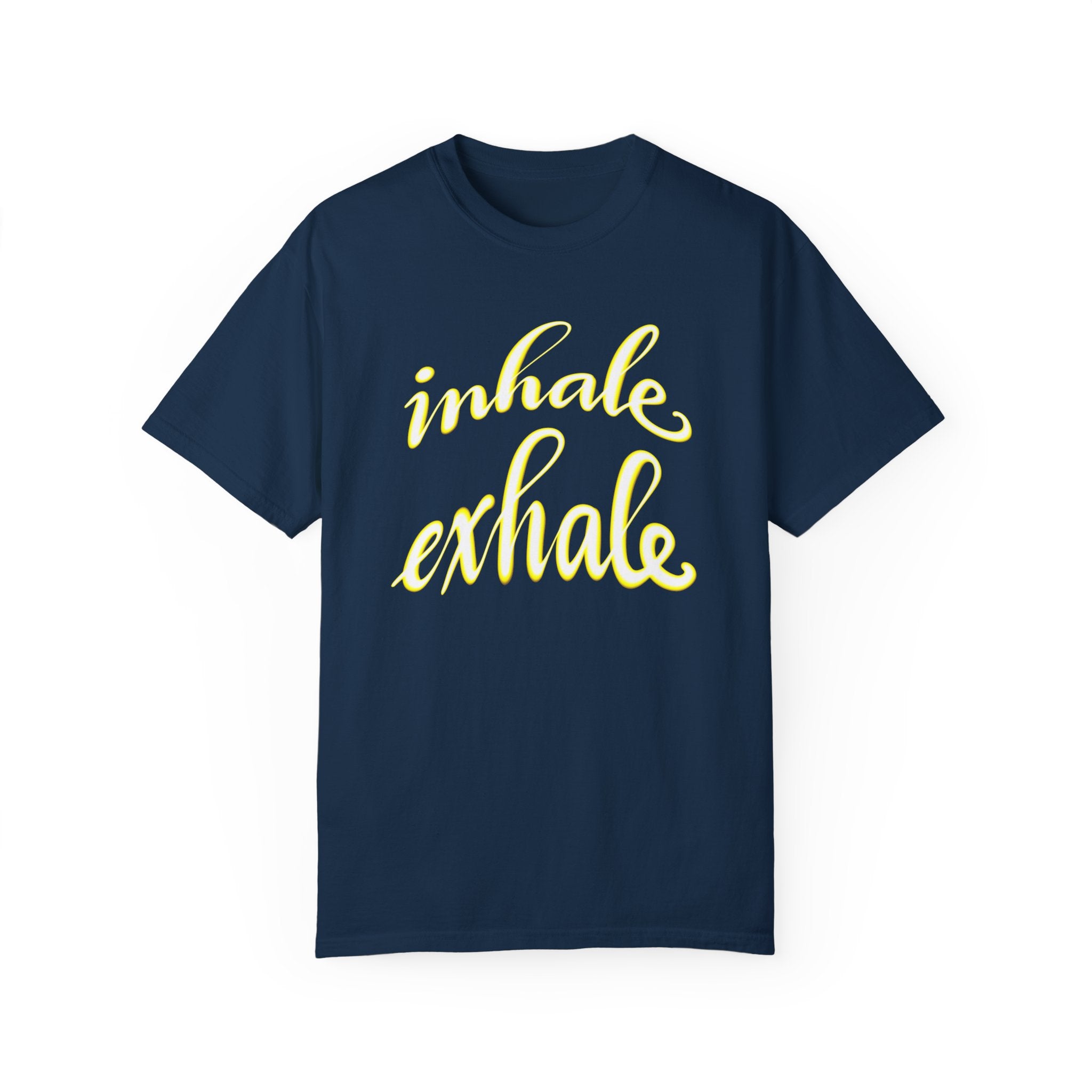INHALE EXHALE Unisex Garment-Dyed T-shirt