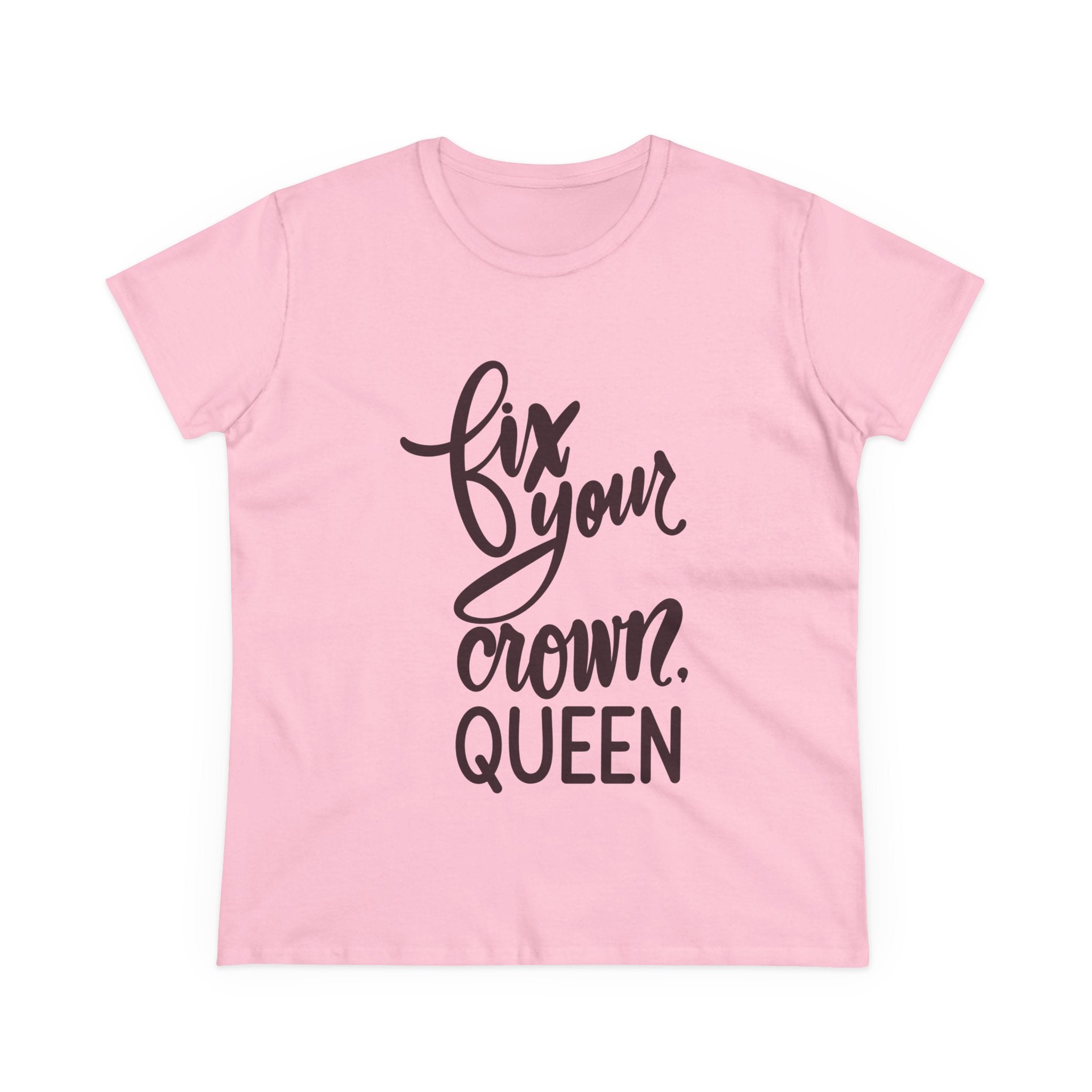 Empowering Women's Tee - "Fix Your Crown, Queen"