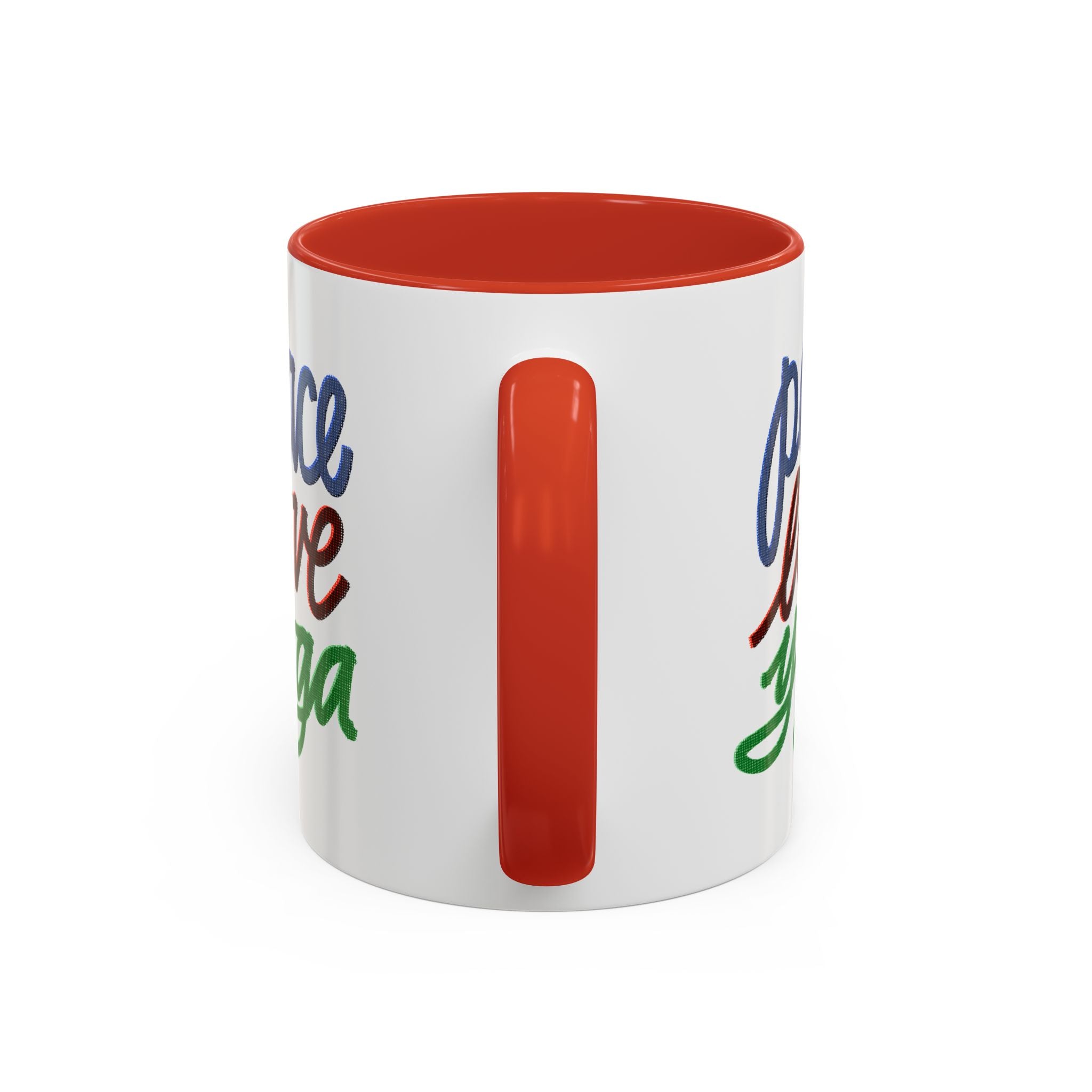 PEACE LOVE YOGA 11 oz Coffee Mug
