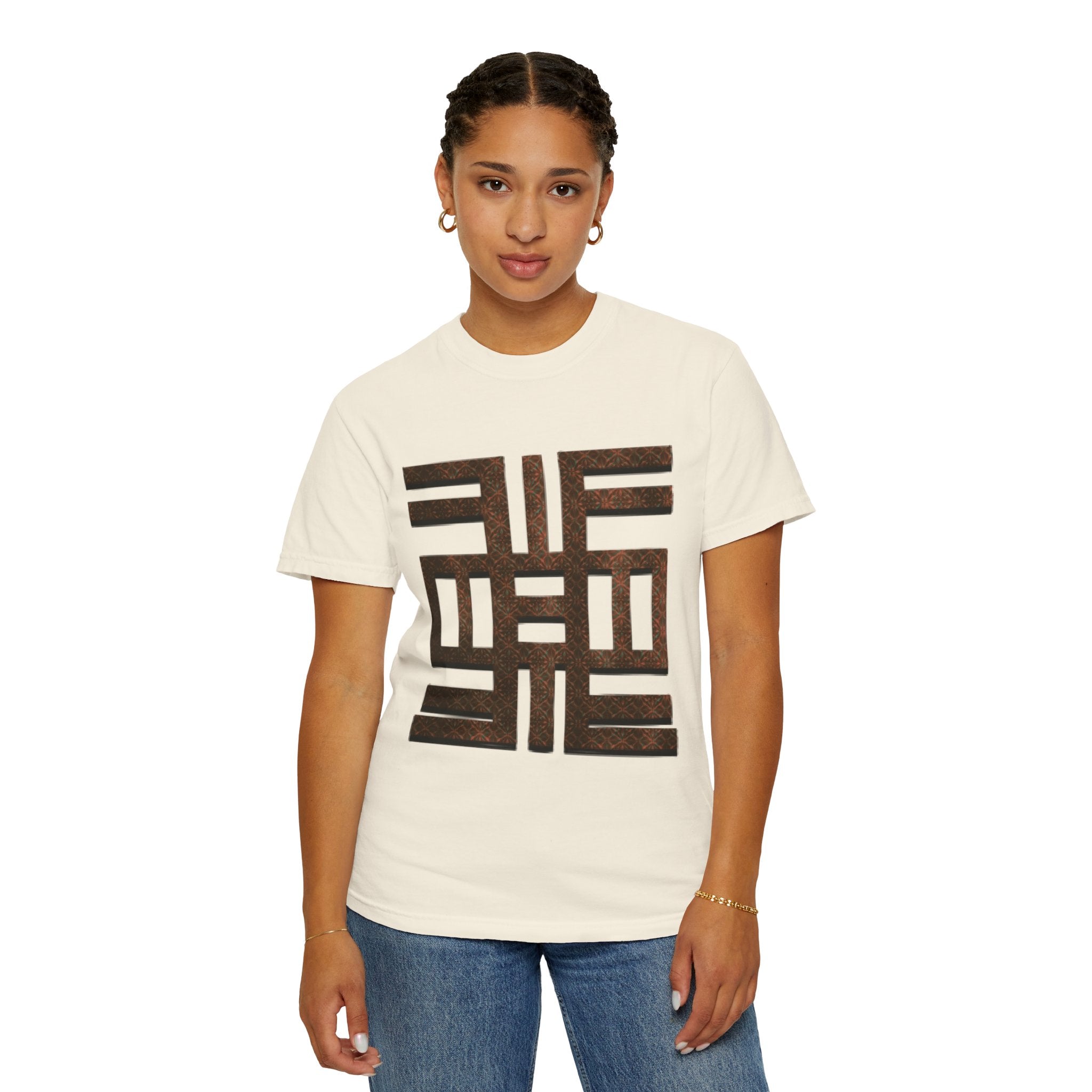 QUALITY: ADINKRA SYMBOL Unisex Garment-Dyed T-shirt