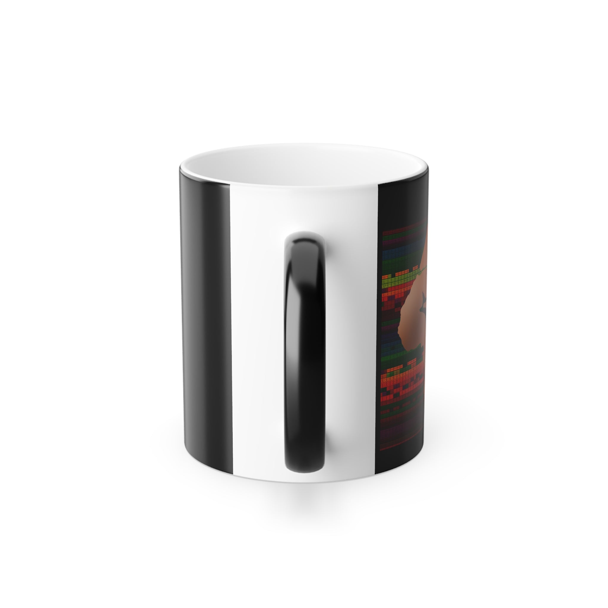 BLACK POWER FIST W KENTE Color Morphing Mug, 11oz