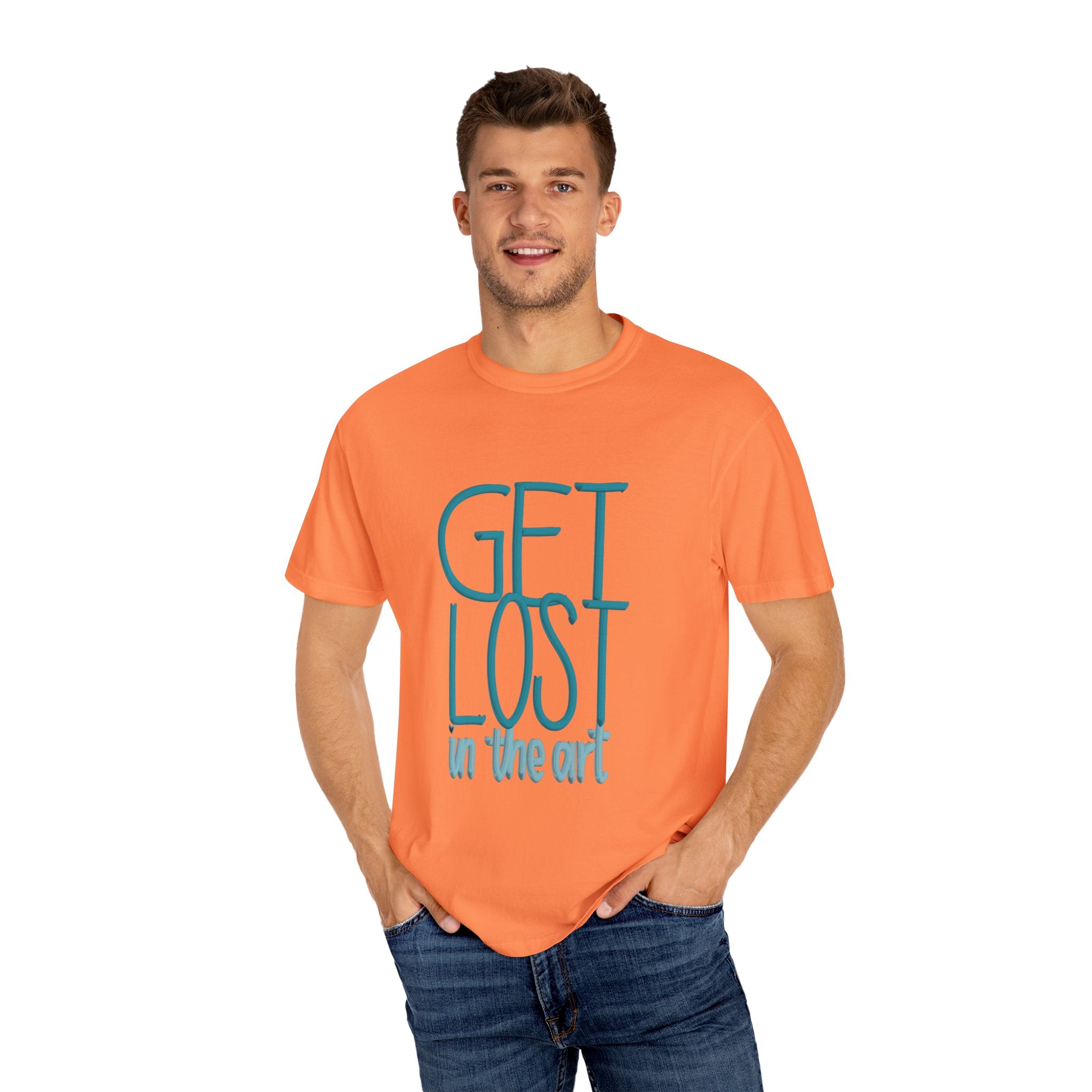 GET LOST Unisex Garment-Dyed T-shirt