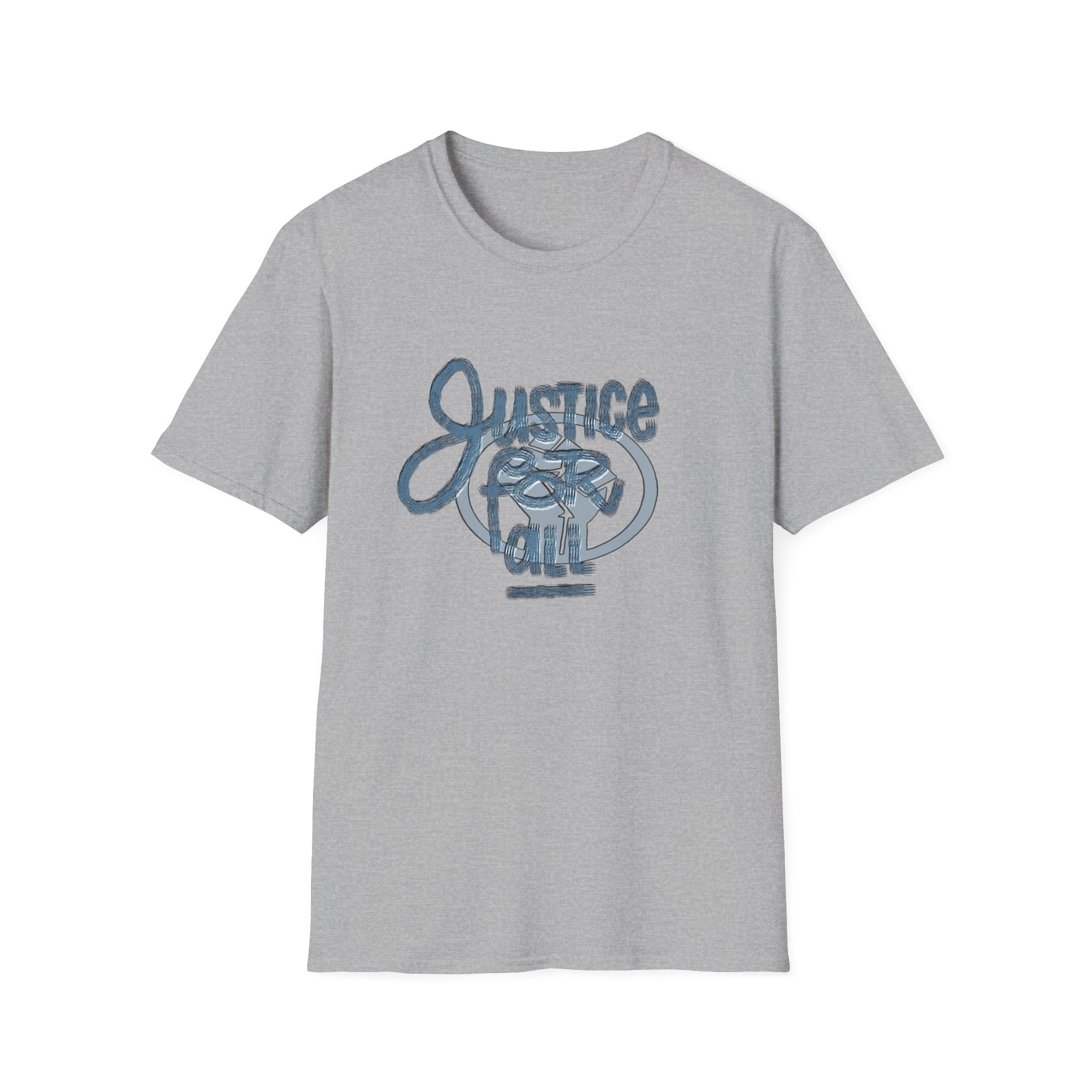 Justice for All Unisex Softstyle T-Shirt - Casual Comfort Tee for Activists