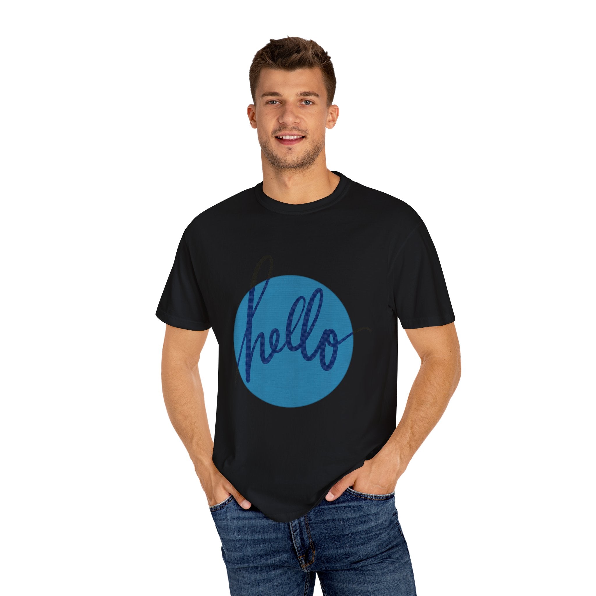 HELLO Unisex Garment-Dyed T-shirt