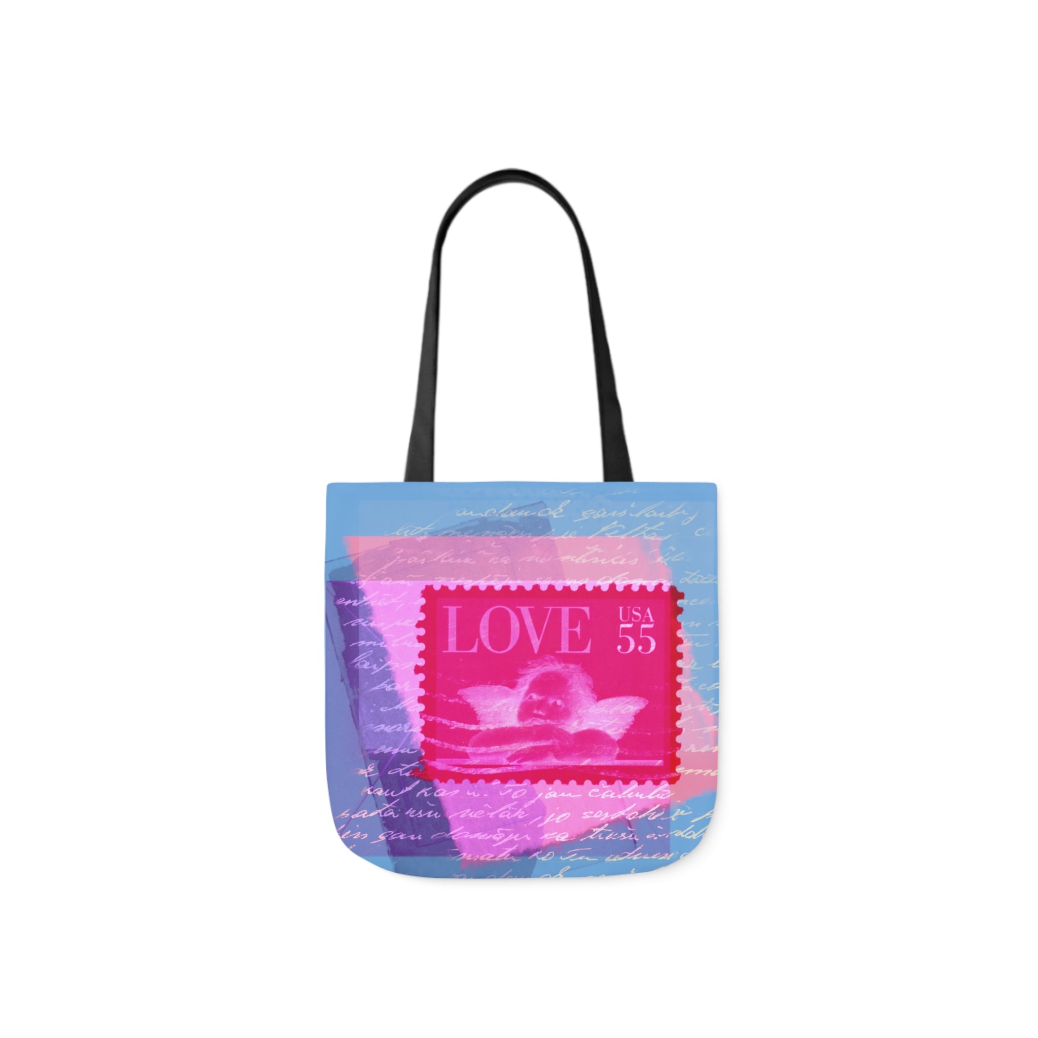 LOVE FOR SALE Canvas Tote Bag, 5-Color Straps