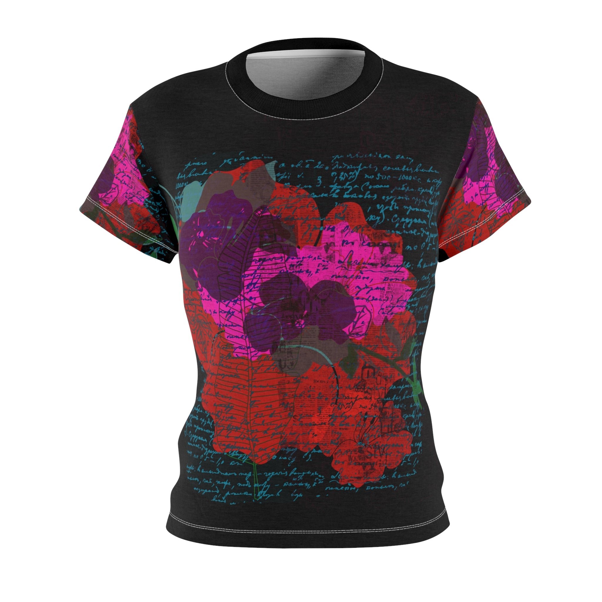 BRILLIANT FLOWERS Women's Cut & Sew Tee (AOP)