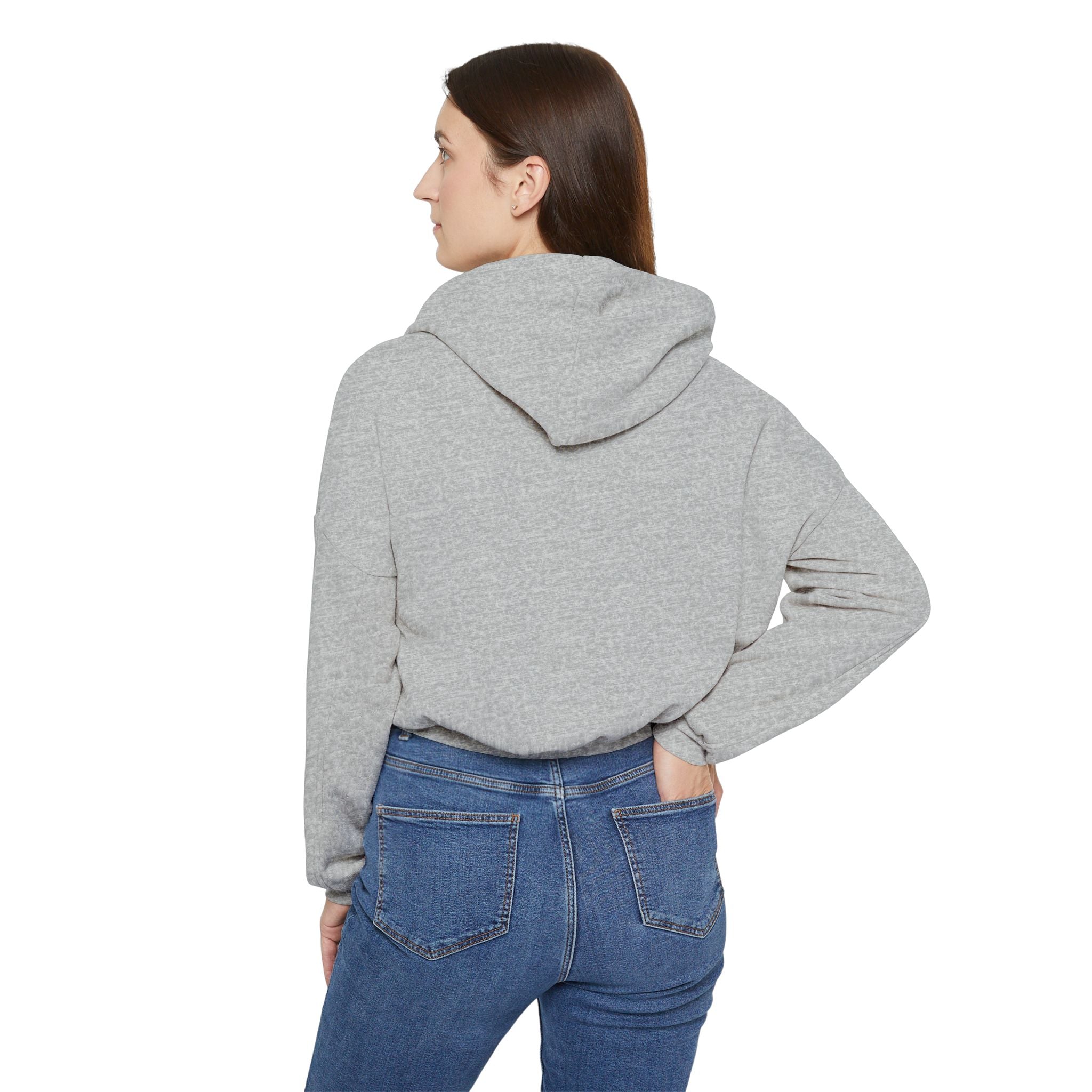 Women's Love Cinched Bottom Hoodie, Cute Lounge Wear, Everyday Comfort