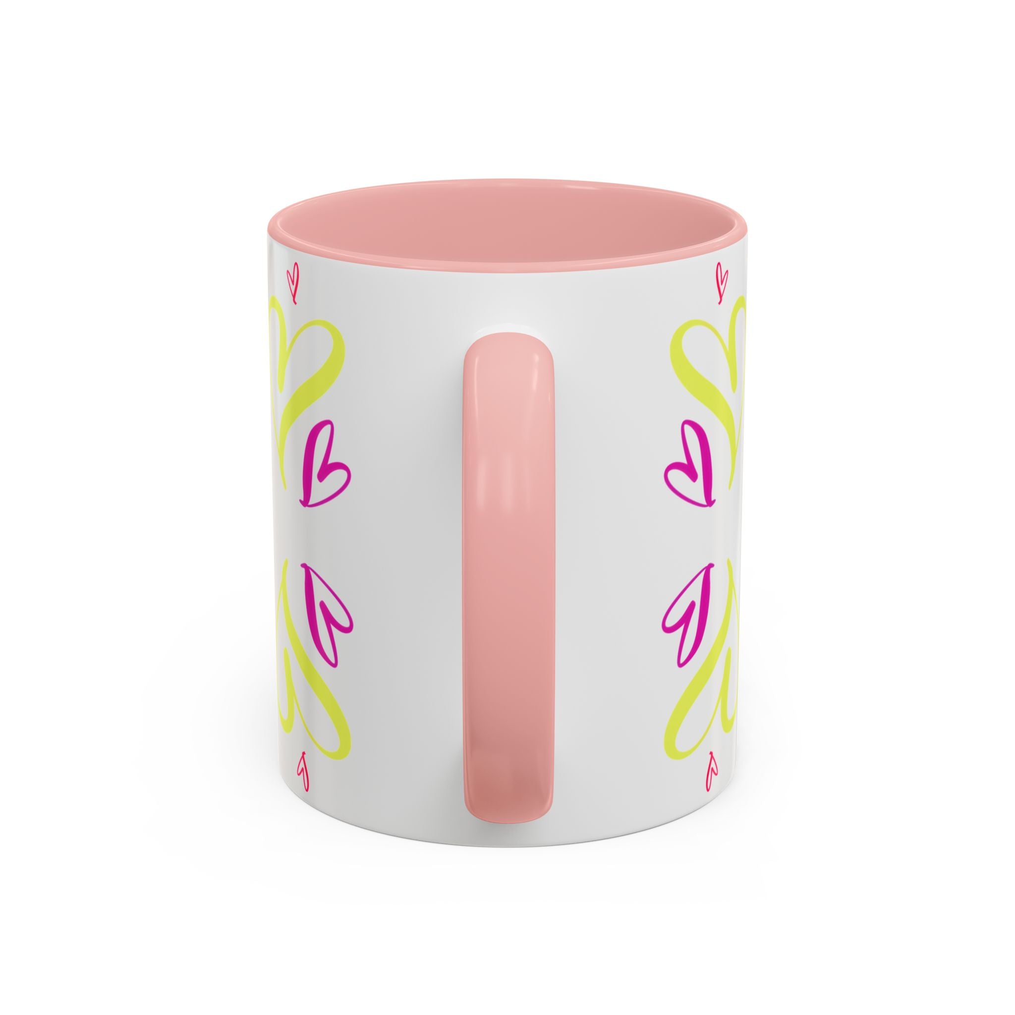 Colorful Heart Accent Coffee Mug | Perfect Gift for Valentine’s Day, Birthdays, Love Notes, and Cozy Mornings