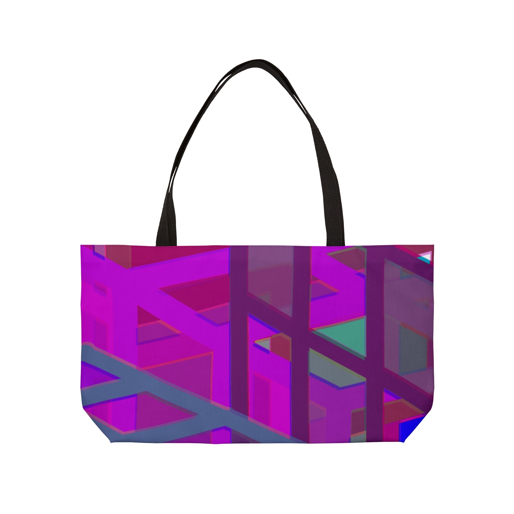 Vibrant Geometric Weekender Tote Bag - Perfect for Travel & Leisure