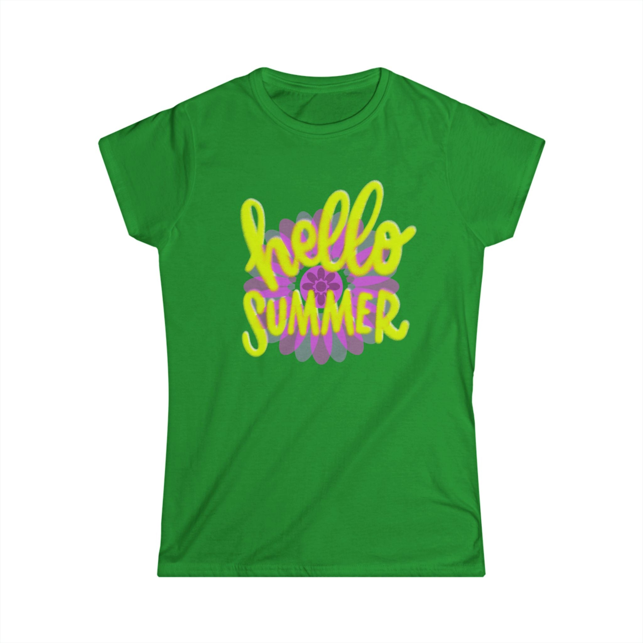 Hello Summer Women's Softstyle Tee - Cute Summer Graphic Shirt