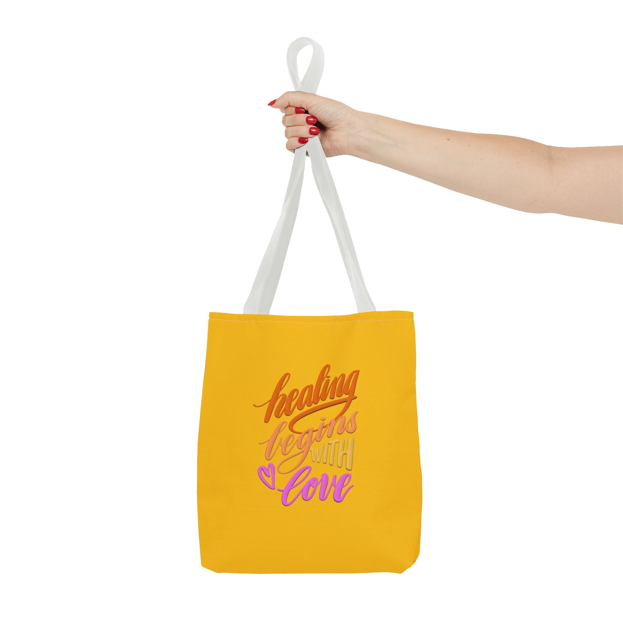 HEALING BEGINS WITH LOVE Tote Bag