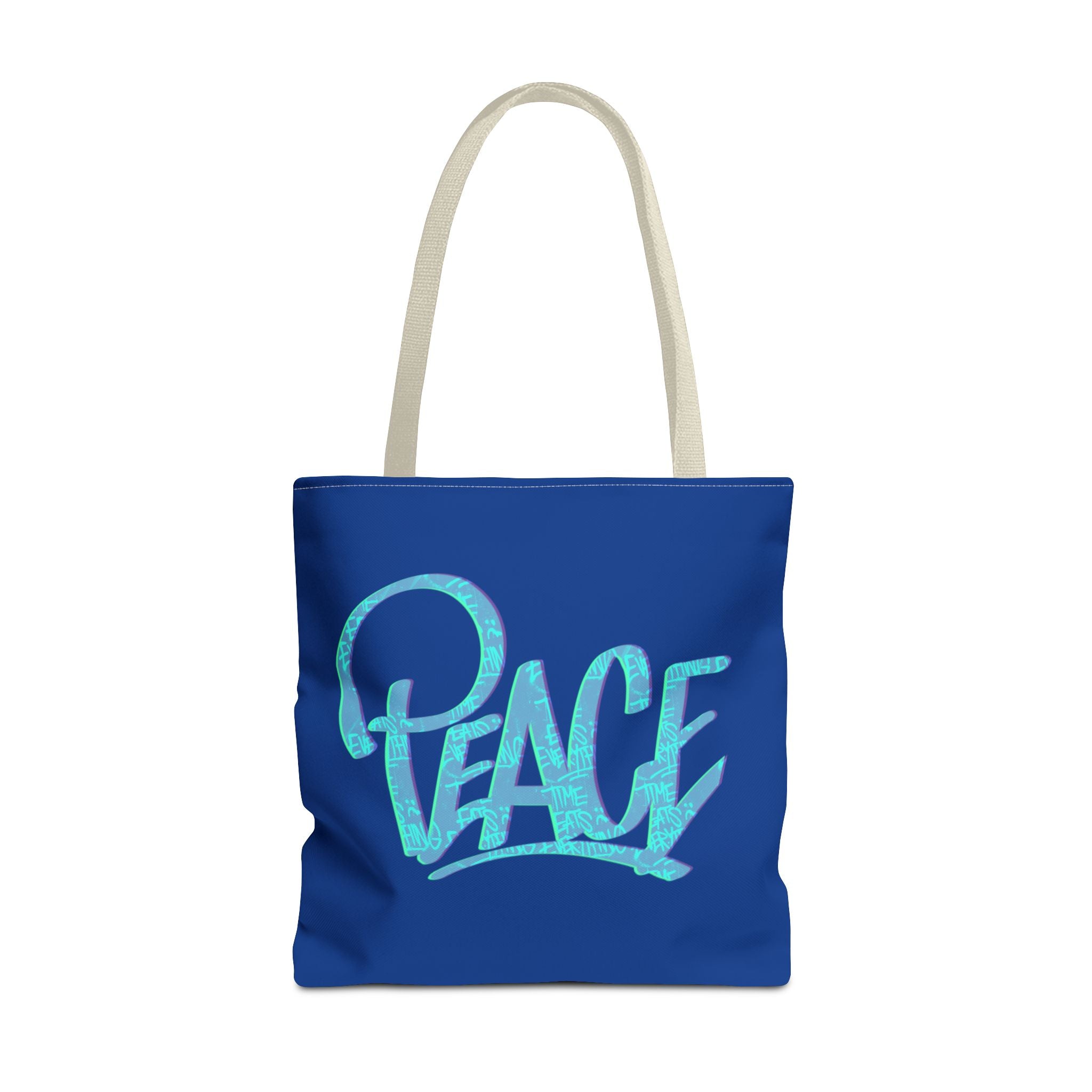 Peace Tote Bag - Stylish Blue Carry-All for Eco-Friendly Living