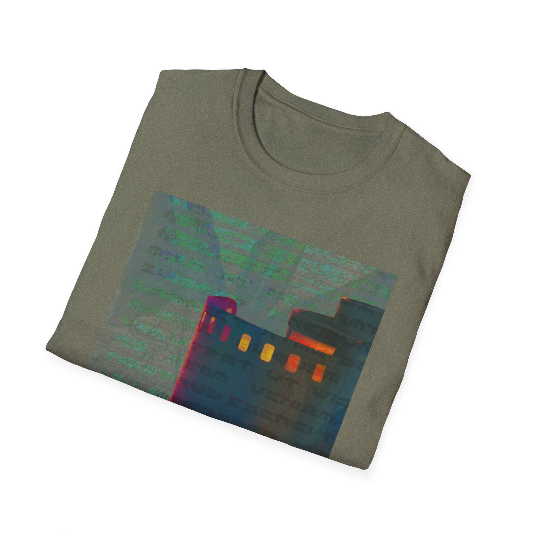 Artistic Unisex Softstyle T-Shirt - Modern Minimalist Design, Casual Wear, Everyday Top, Gift for Art Lovers, Unique Graphic Tee
