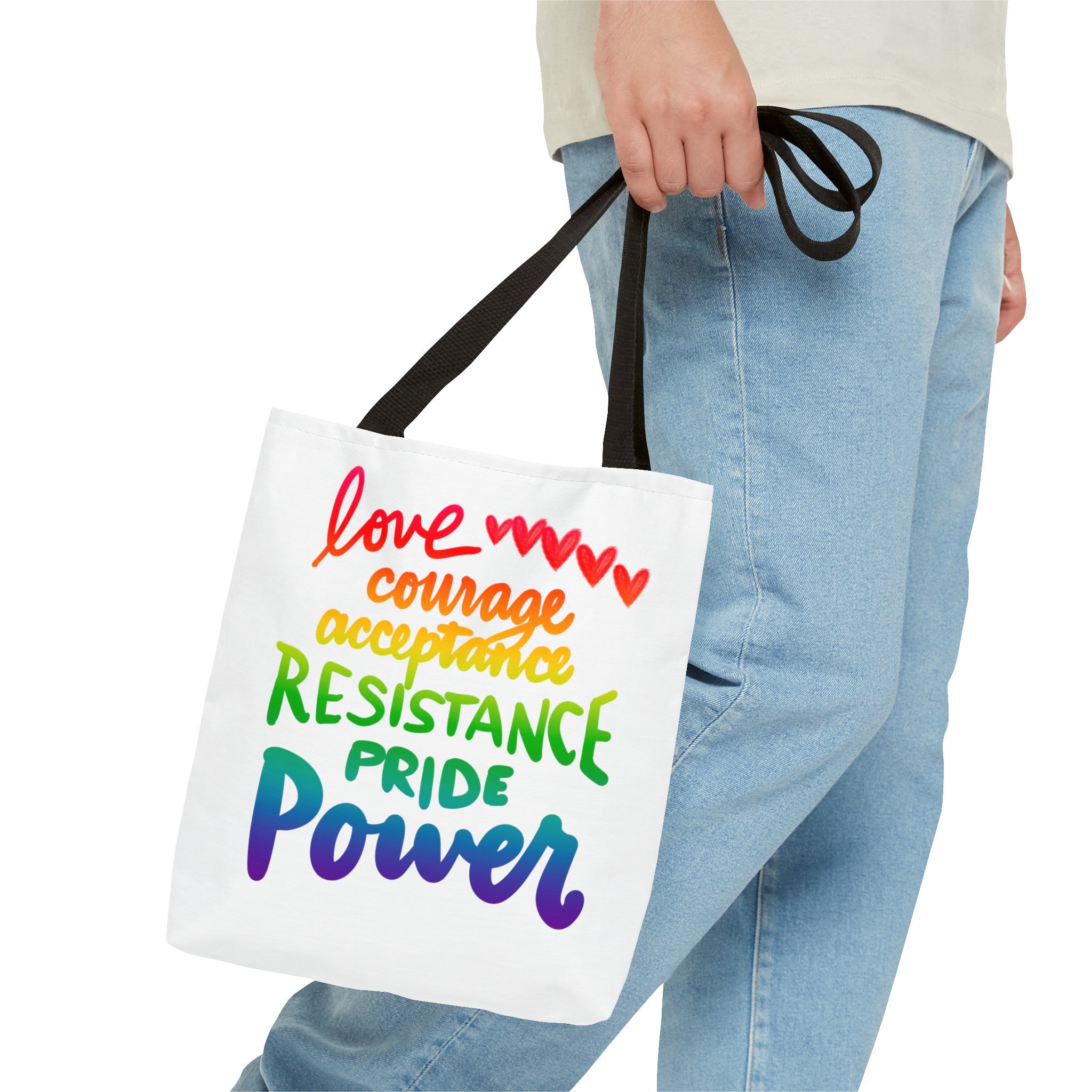 LOVE COURAGE ETC Tote Bag (AOP)