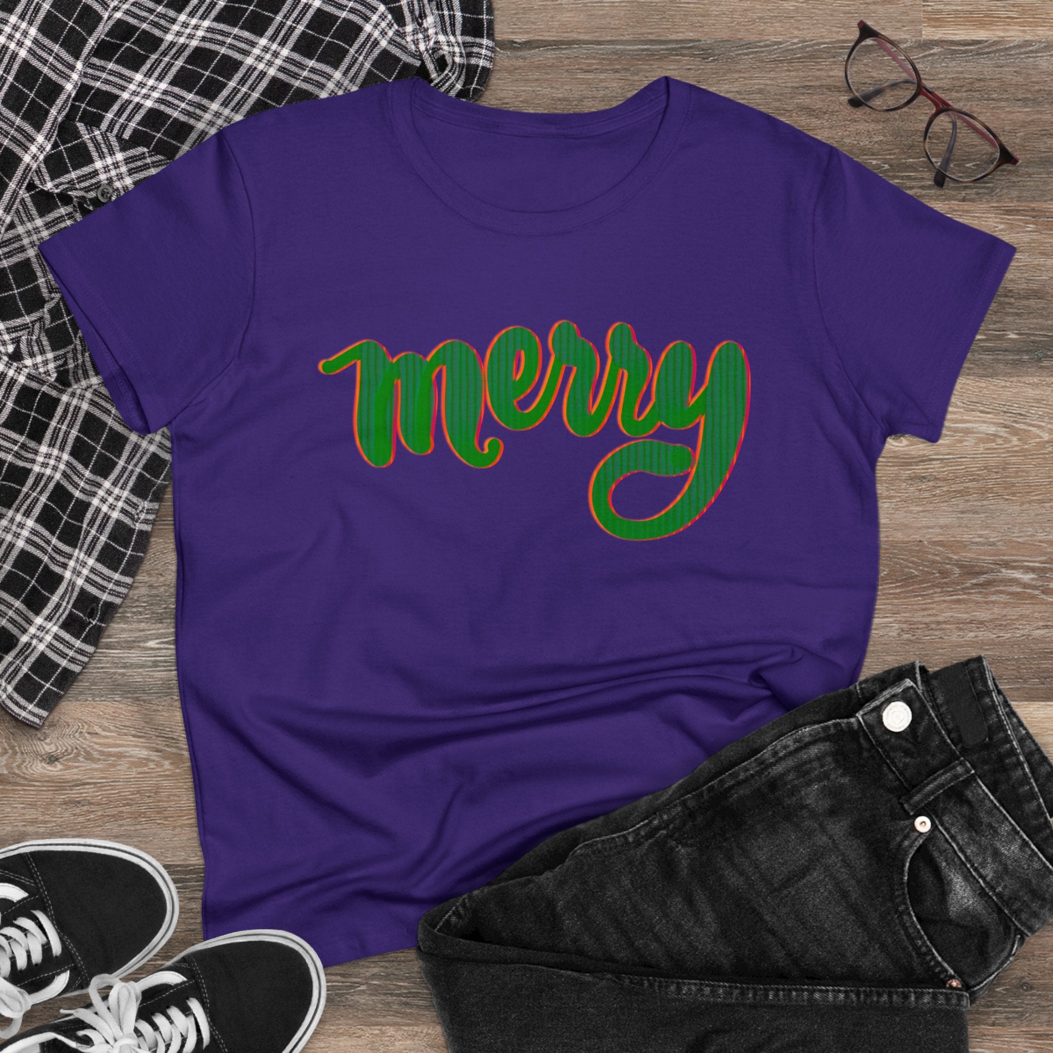 MERRY Women's Midweight Cotton Tee