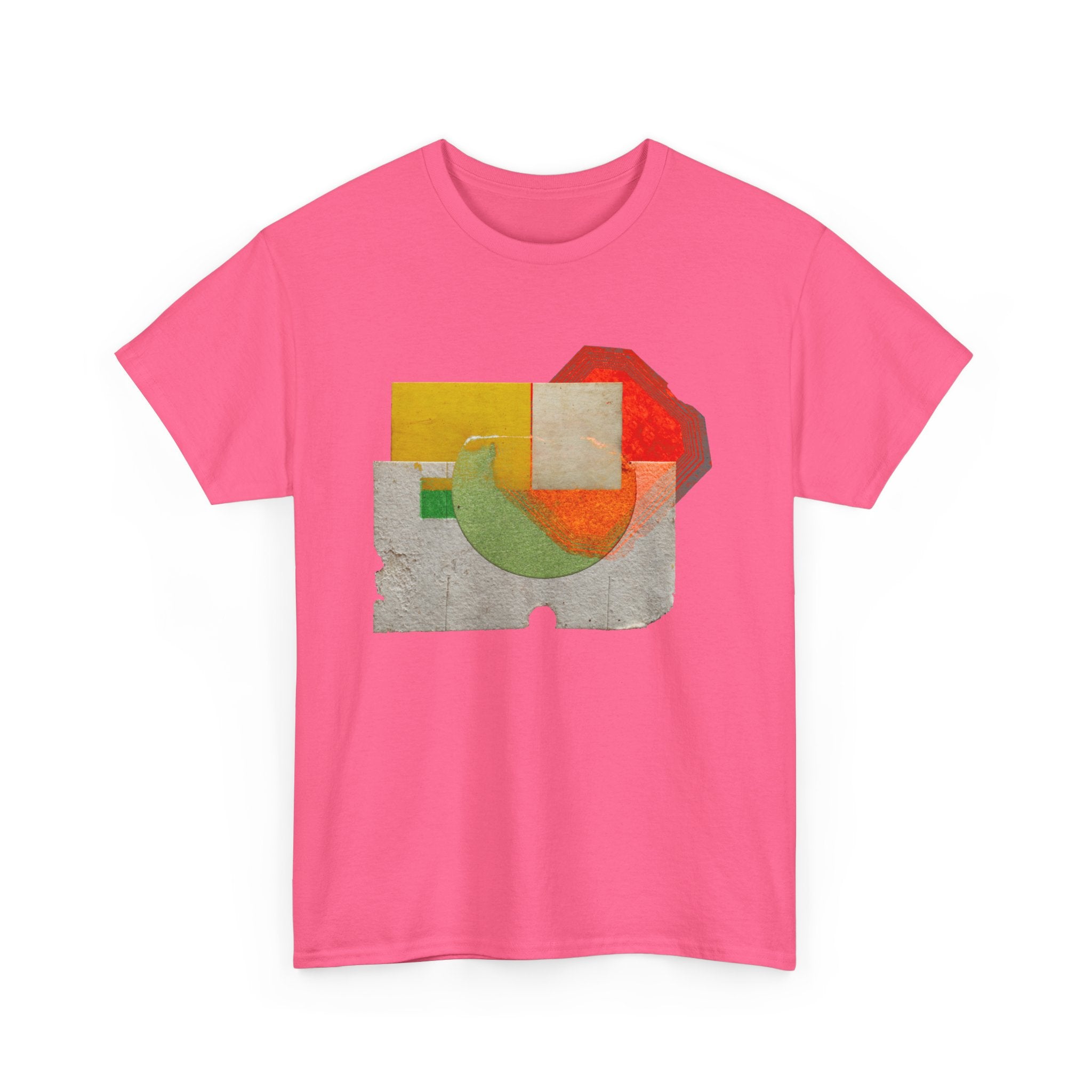 Modern Geometric Unisex Heavy Cotton Tee - Unique Artistic T-Shirt