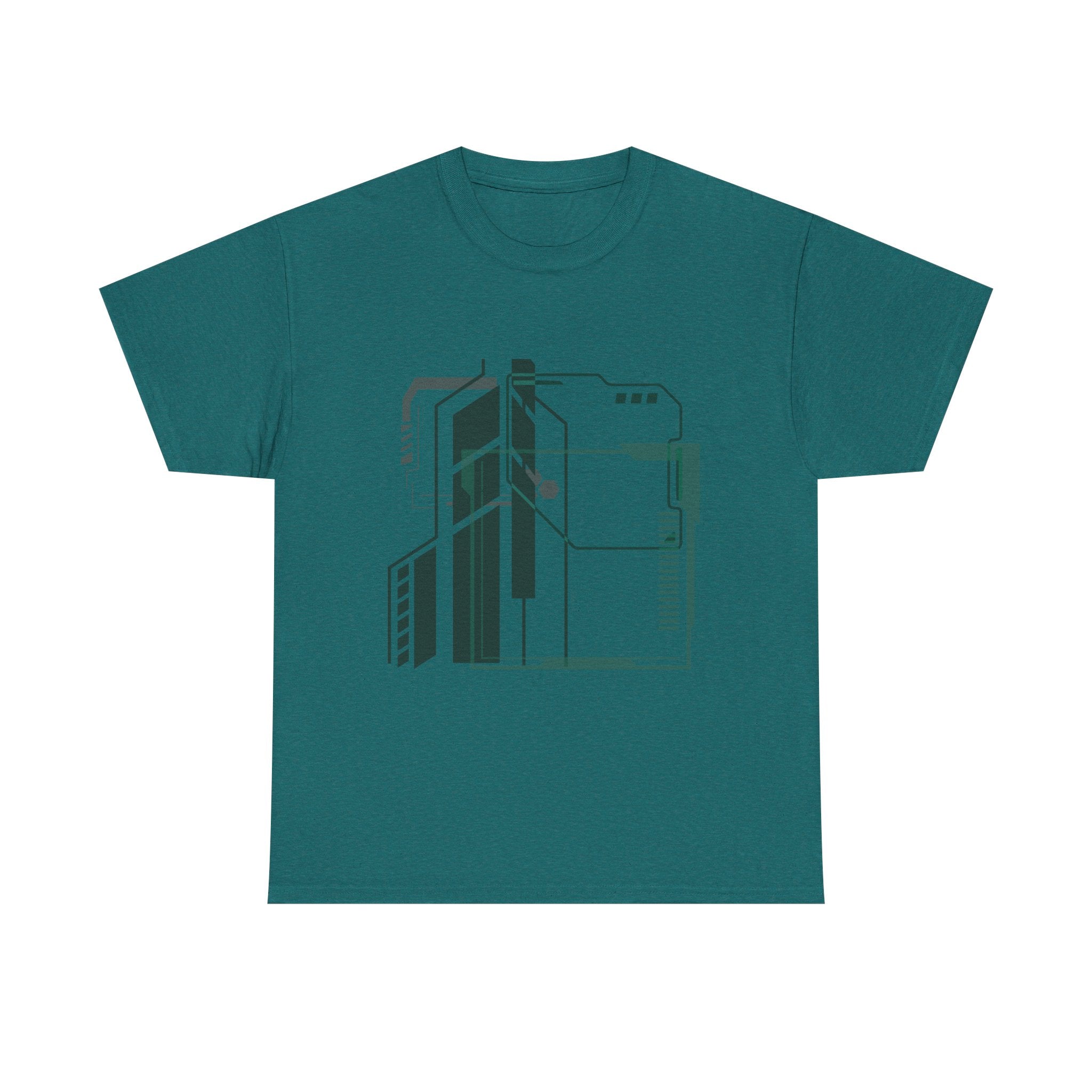 Futuristic Graphic Tee, Unisex Heavy Cotton, Sci-Fi Shirt, Gift for Tech Lovers, Casual Wear, Streetwear Style, Unique Design