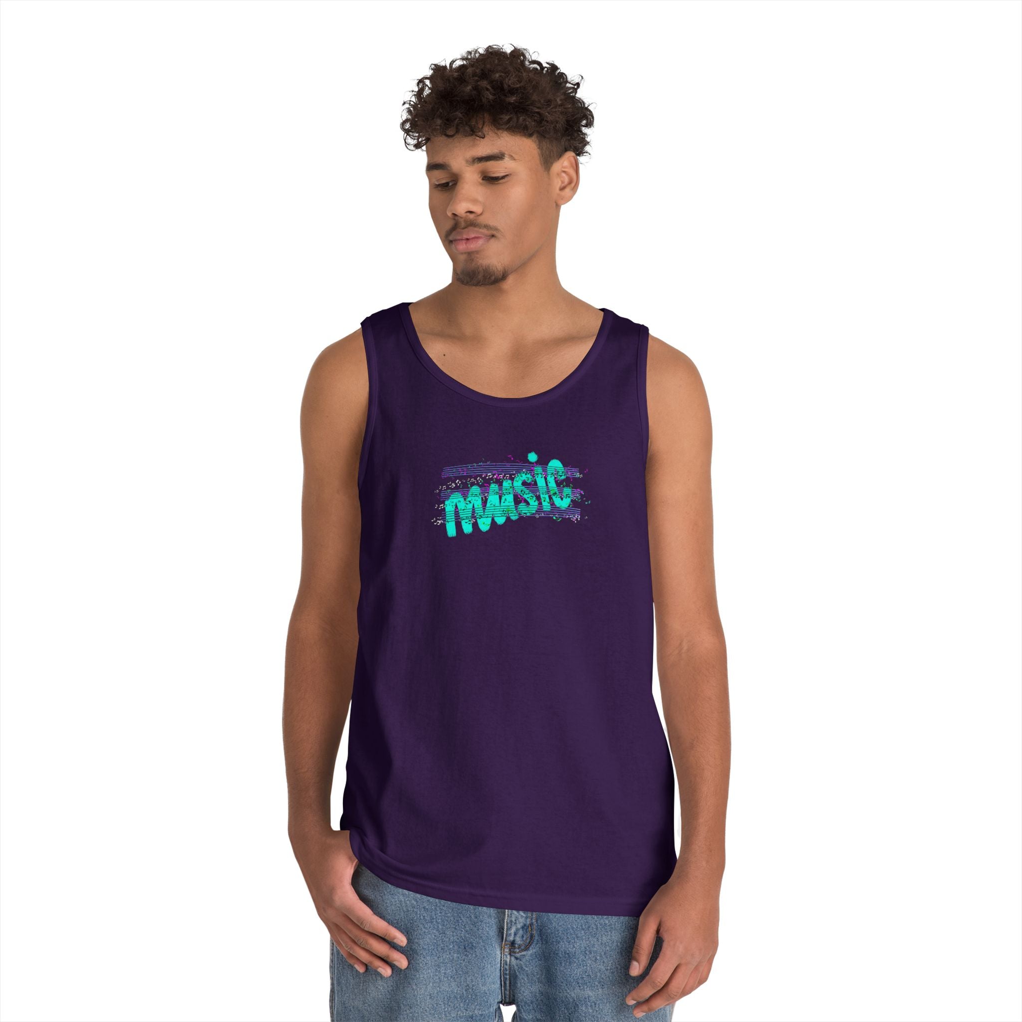 Music Vibes Unisex Heavy Cotton Tank Top