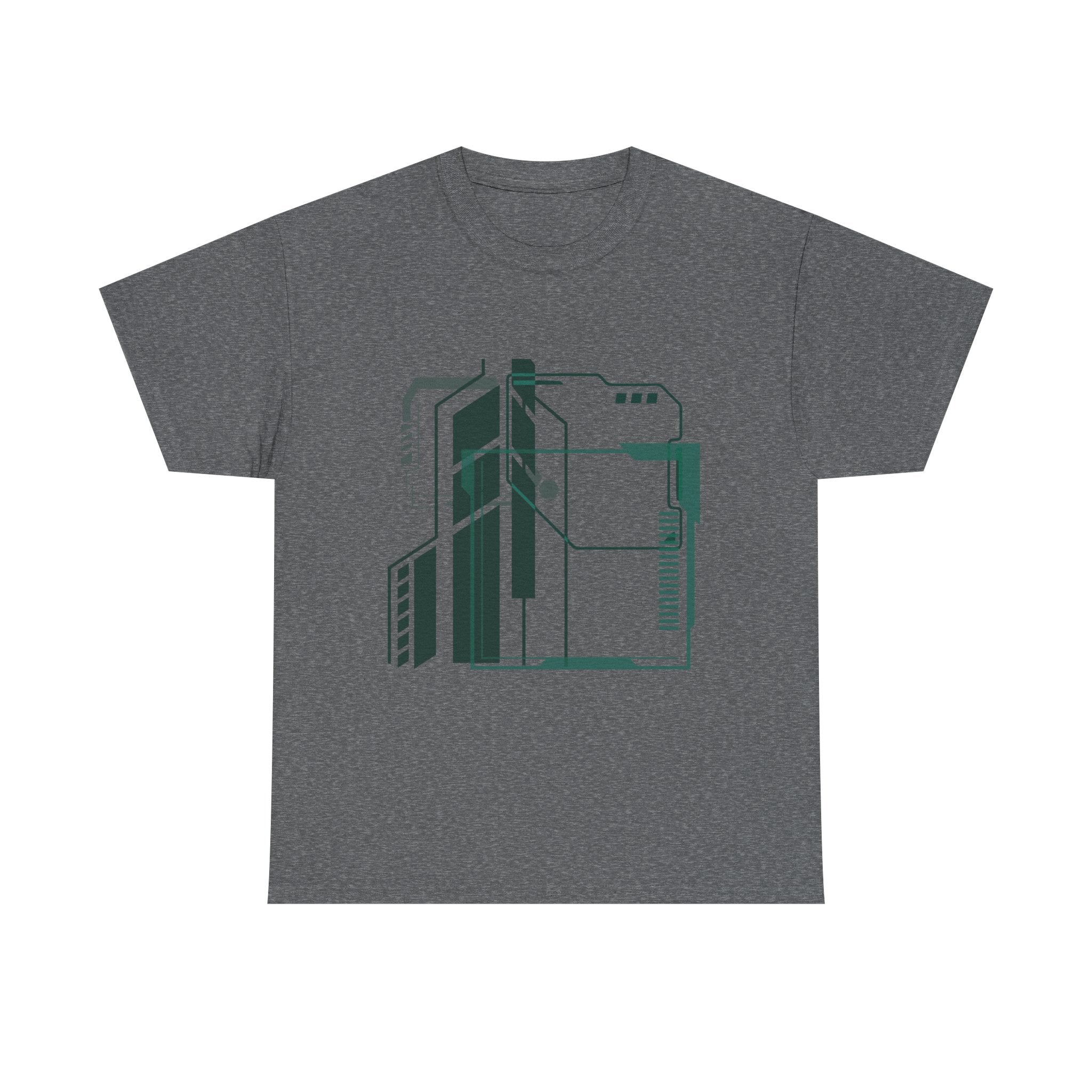 Futuristic Graphic Tee, Unisex Heavy Cotton, Sci-Fi Shirt, Gift for Tech Lovers, Casual Wear, Streetwear Style, Unique Design
