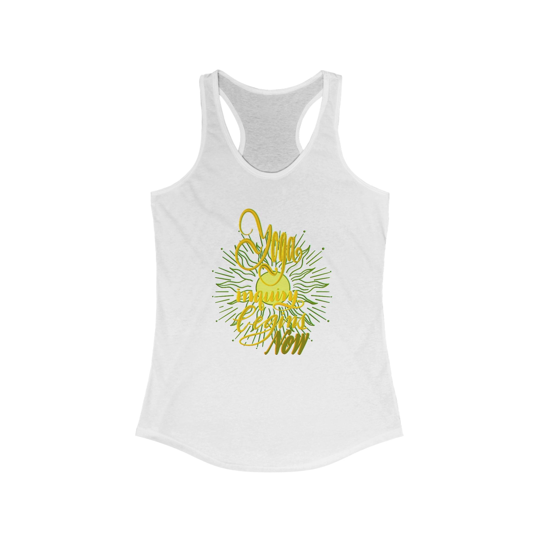 Yoga inquiry Women's Racerback Tank Top - Perfect for Active Lifestyles