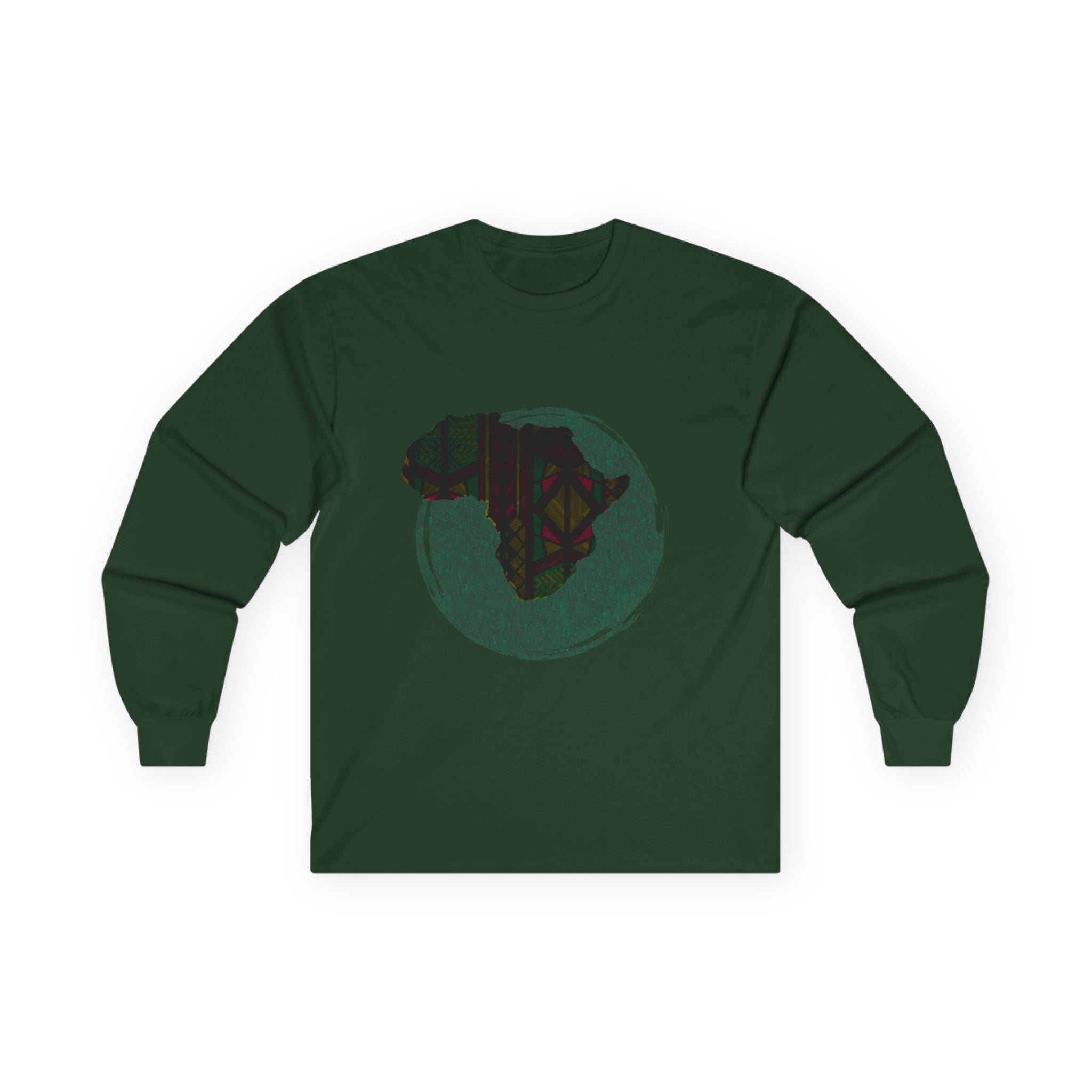 Cultural Pride Long Sleeve Tee - Africa Graphic Design