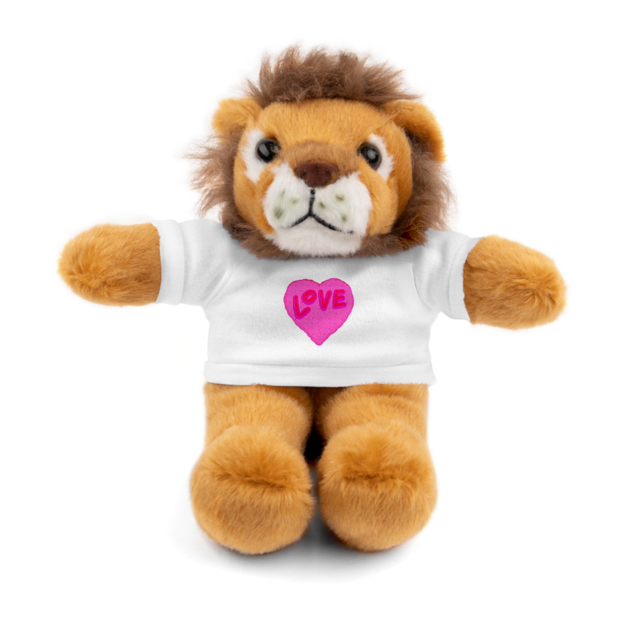 Love Bear Stuffed Animal in Custom Tee - Perfect Gift for Kids and Occasions