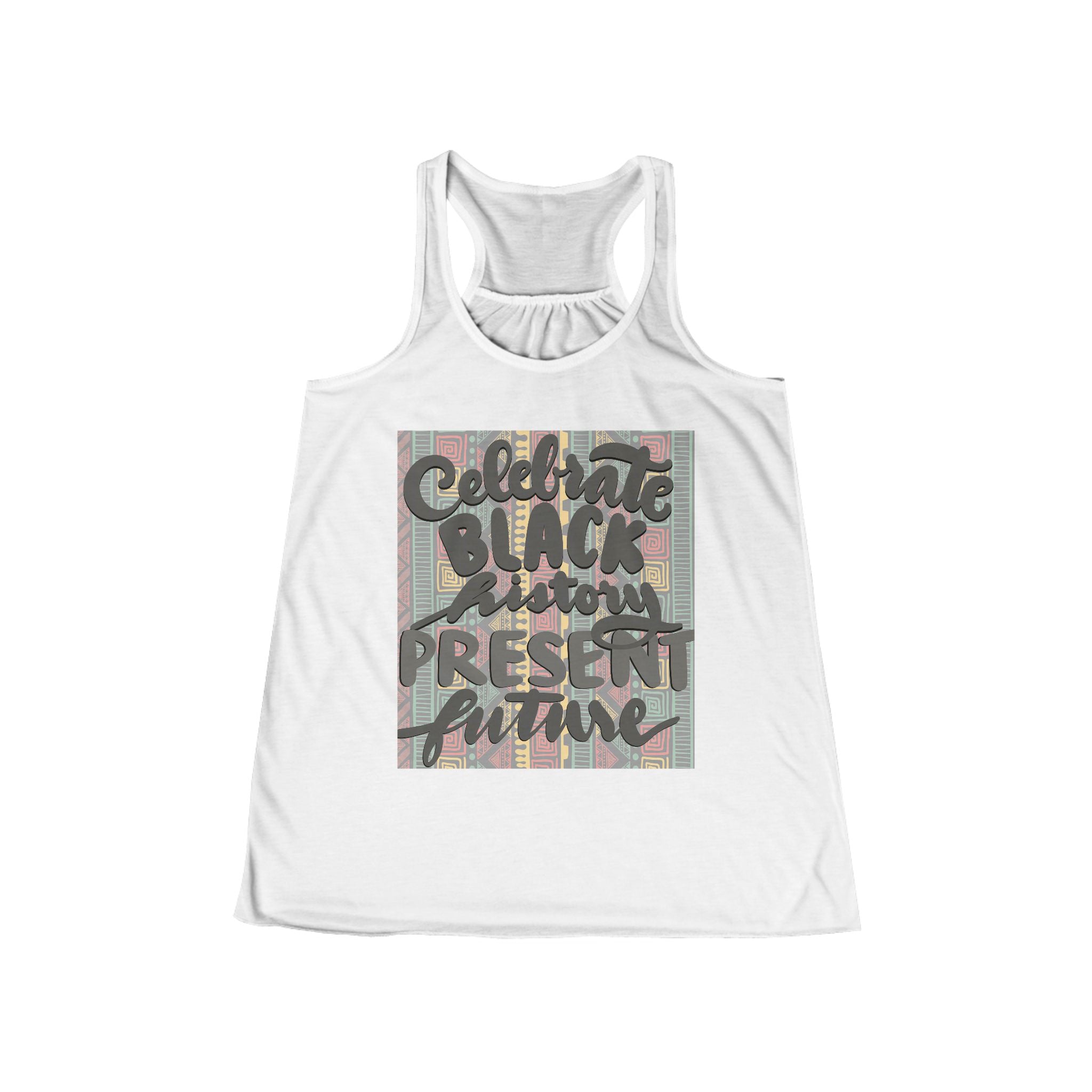 Celebrate Black Women's Flowy Racerback Tank