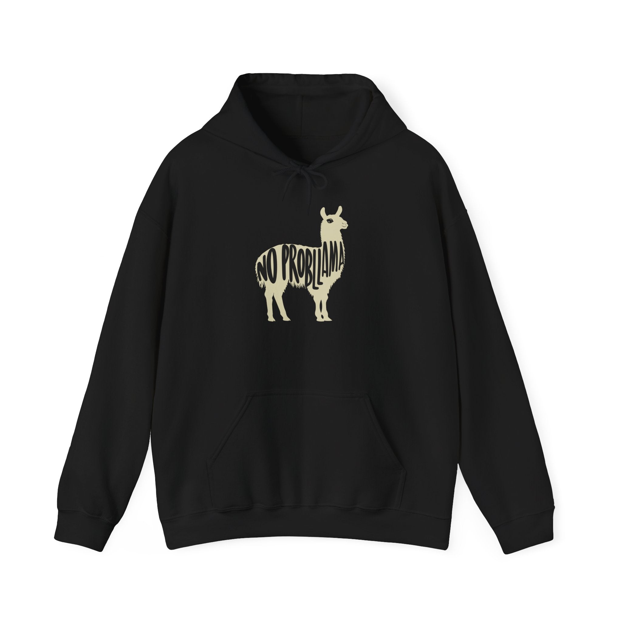 No Prob-Llama Unisex Hoodie - Cozy Heavy Blend Sweatshirt for Animal Lovers