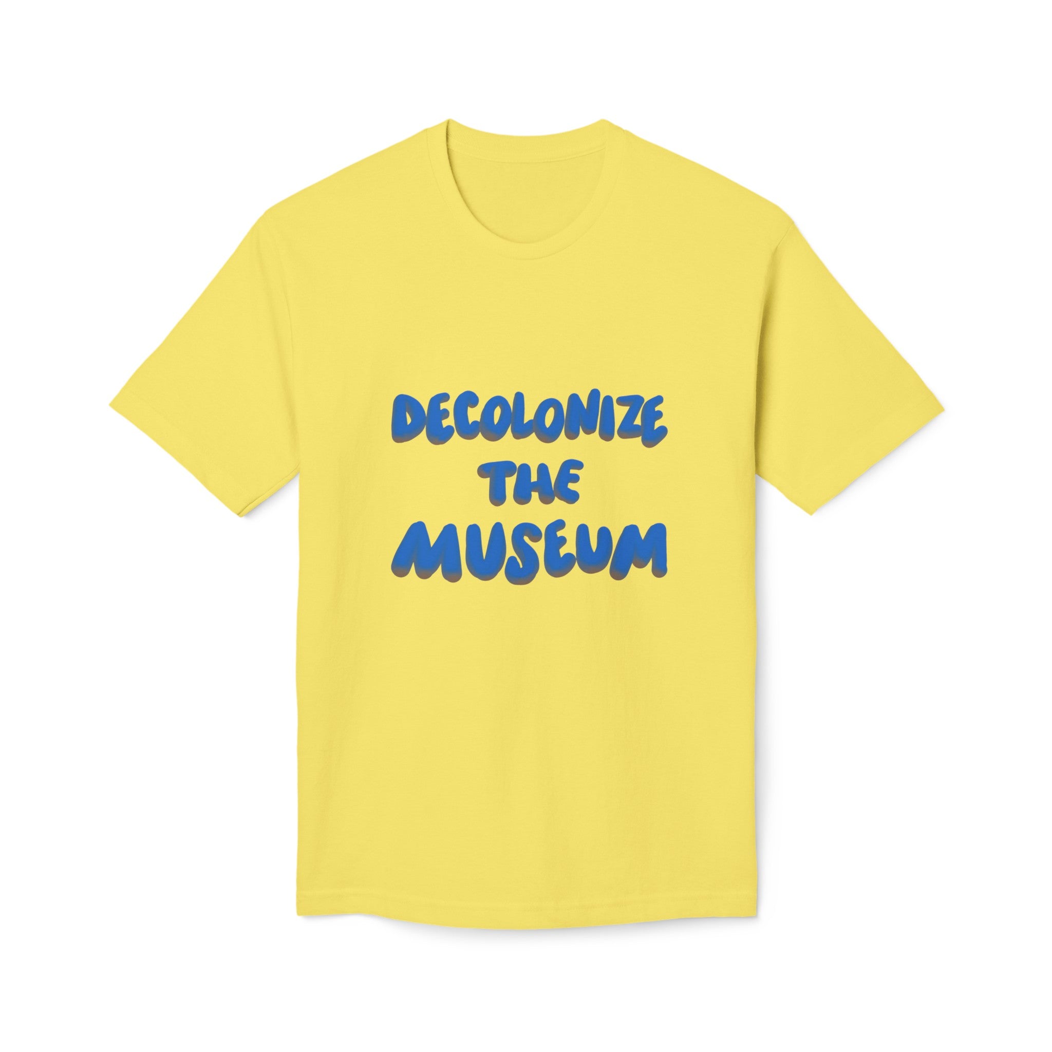 DECOLONIZE THE MUSEUM Unisex Midweight T-shirt, Made in US