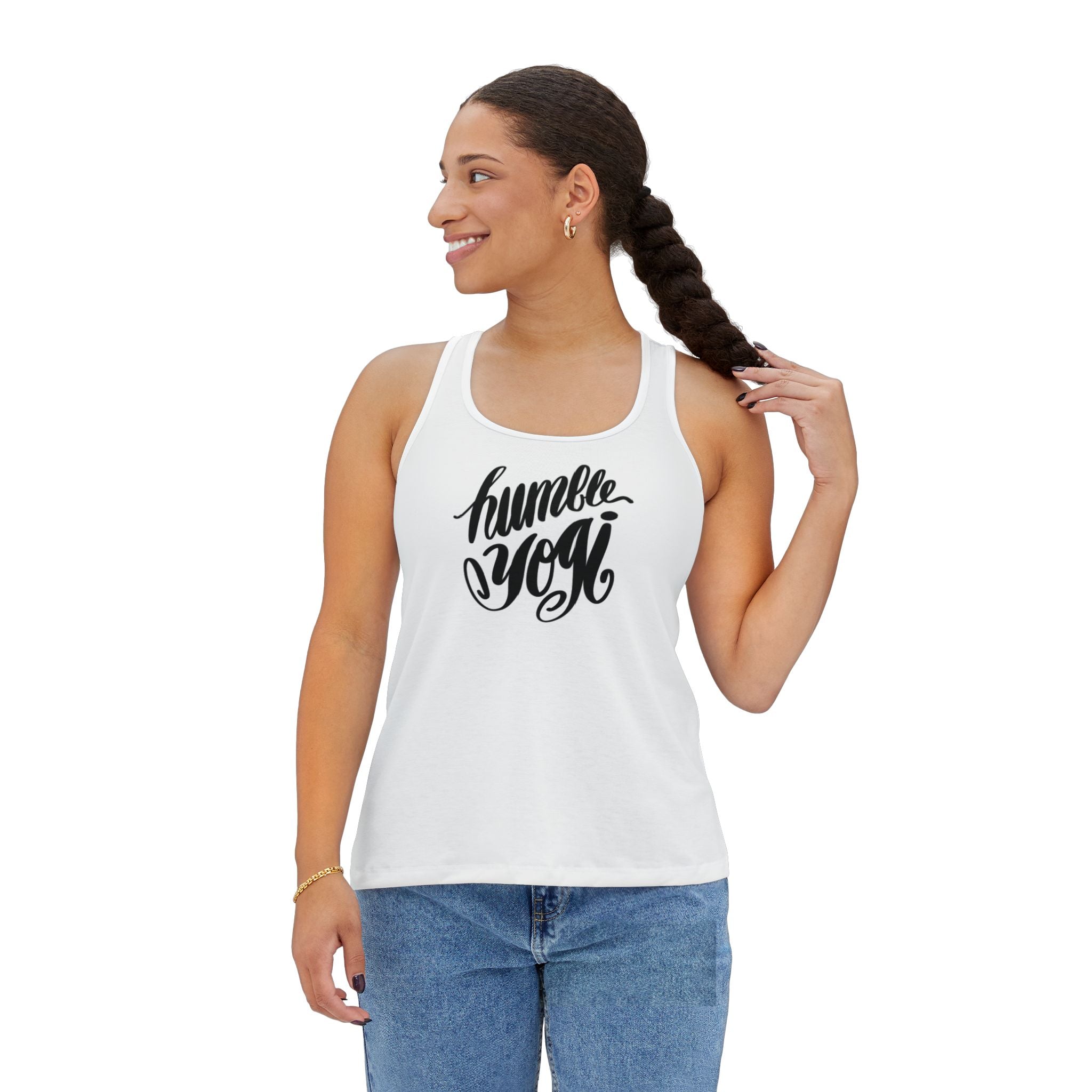 Humble Yogi Women's Tank Top - Inspirational Quote for Self-Love & Motivation