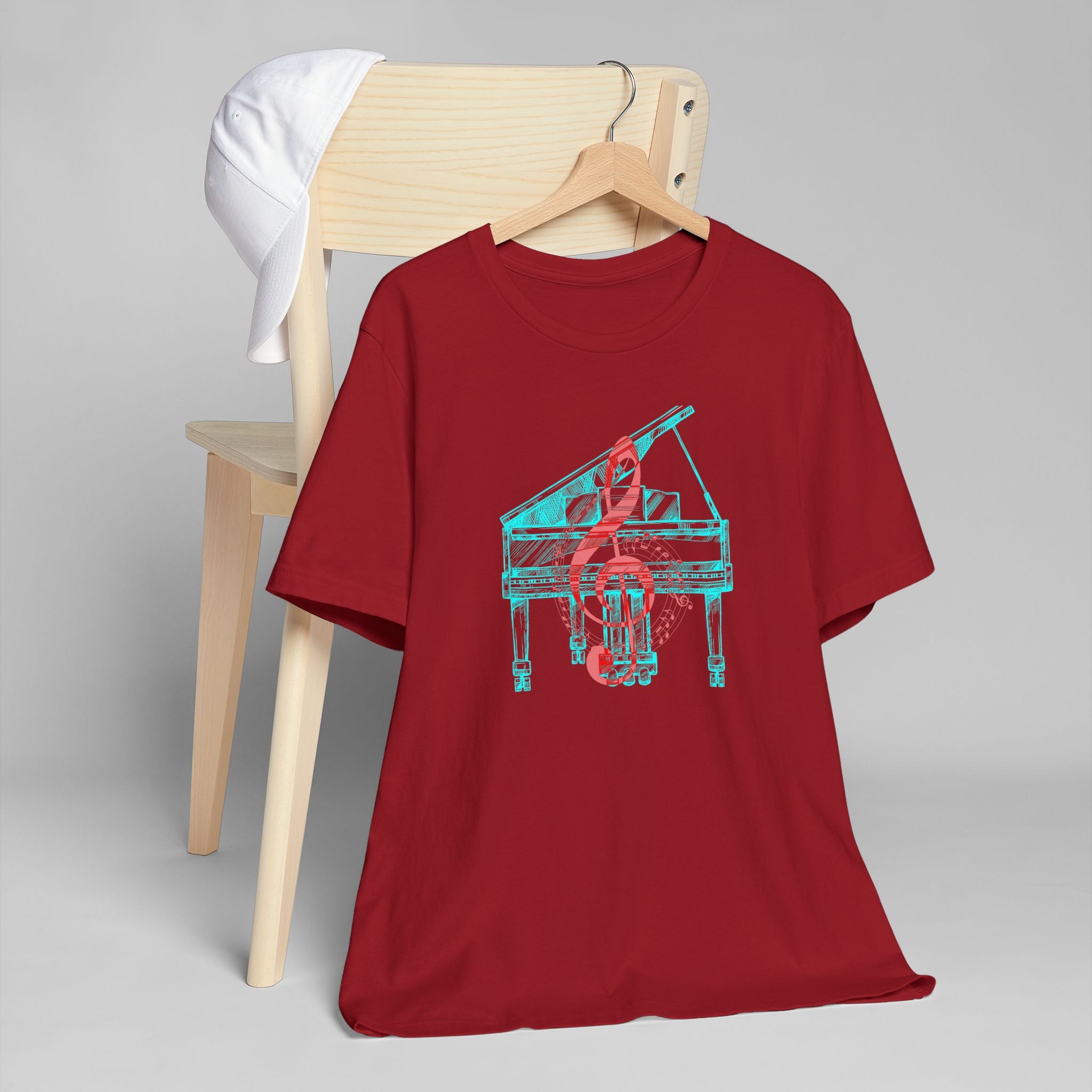 Upright Piano Jersey T-Shirt