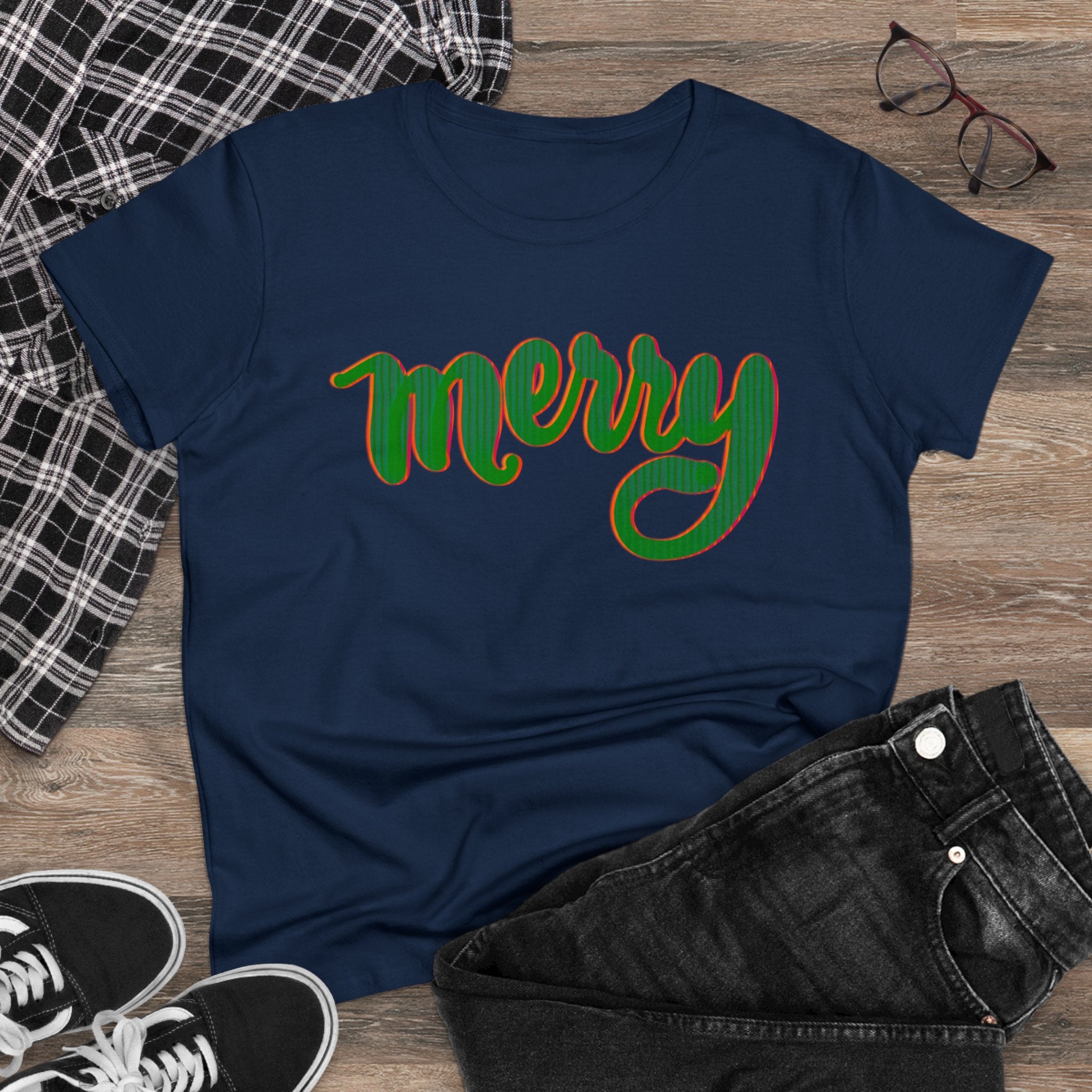 MERRY Women's Midweight Cotton Tee