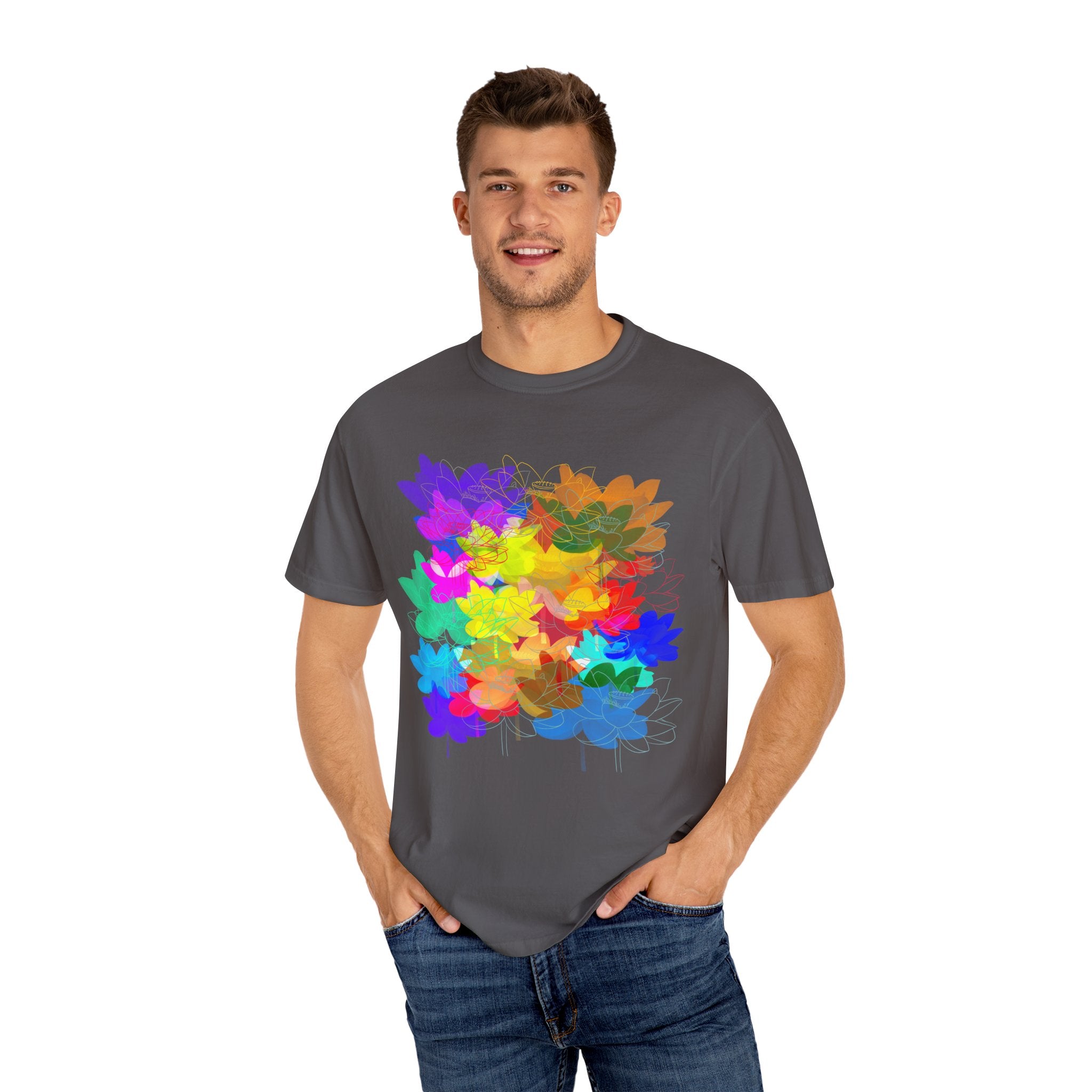 FLOWERS FOR HOURS Unisex Garment-Dyed T-shirt