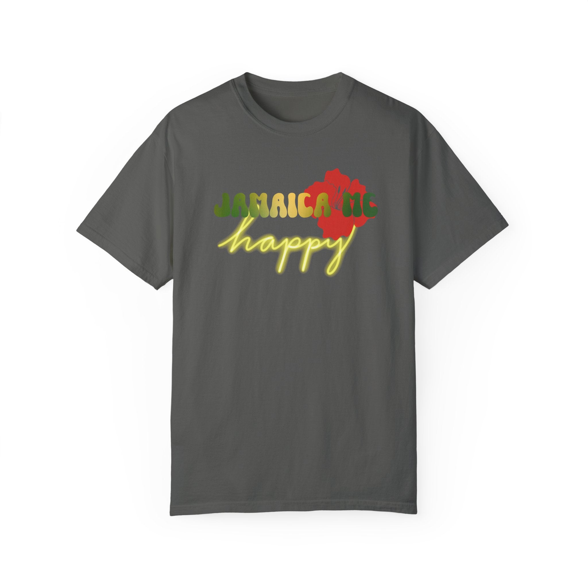 JAMAICA ME HAPPY Unisex Garment-Dyed T-shirt