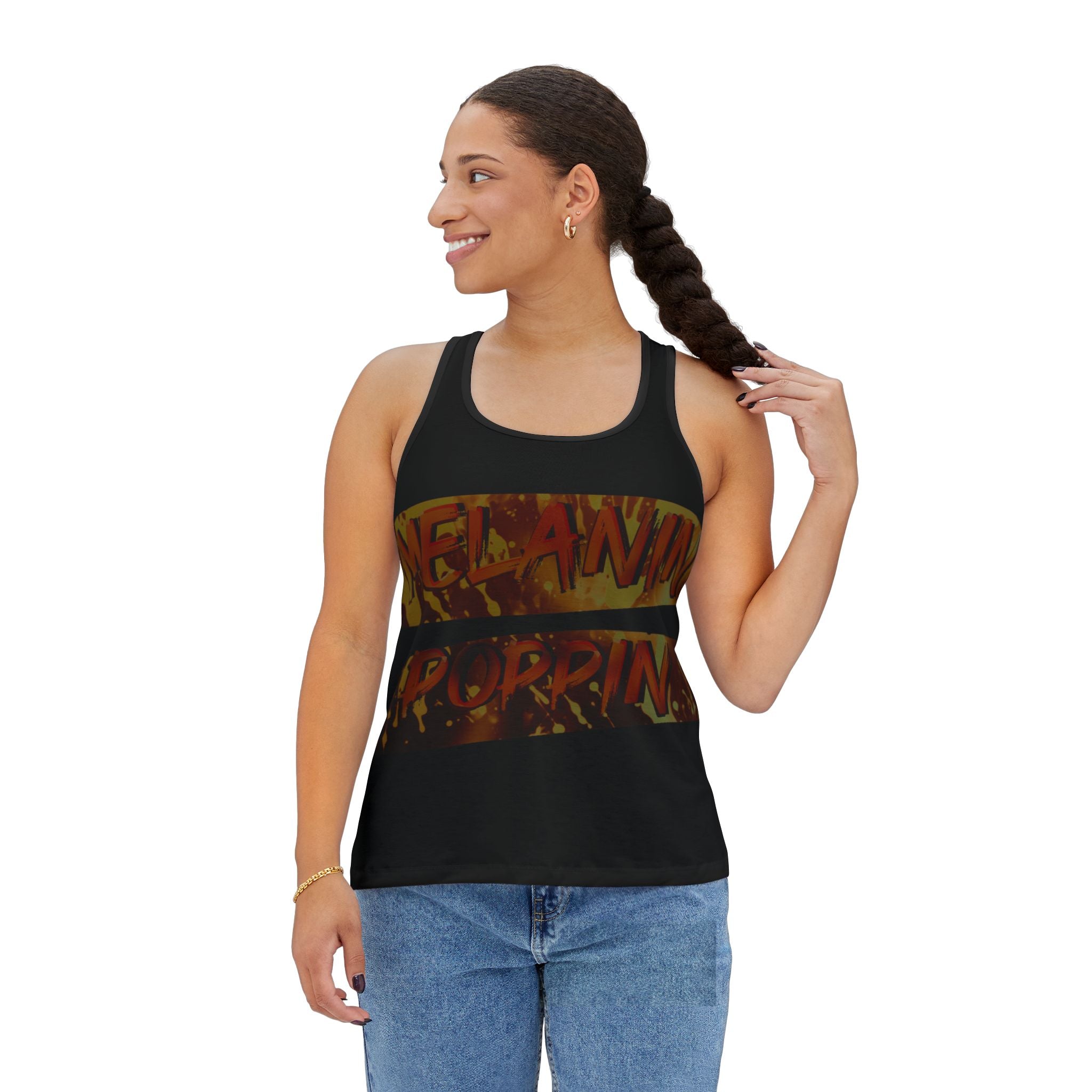 Melanin Poppin' Women's Tank Top - Stylish and Empowering Activewear