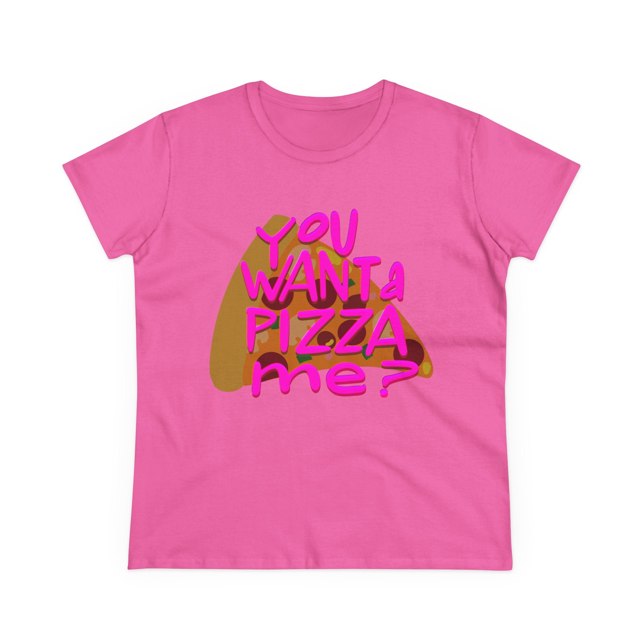 Pizza Quote Tee - Casual Cotton Shirt