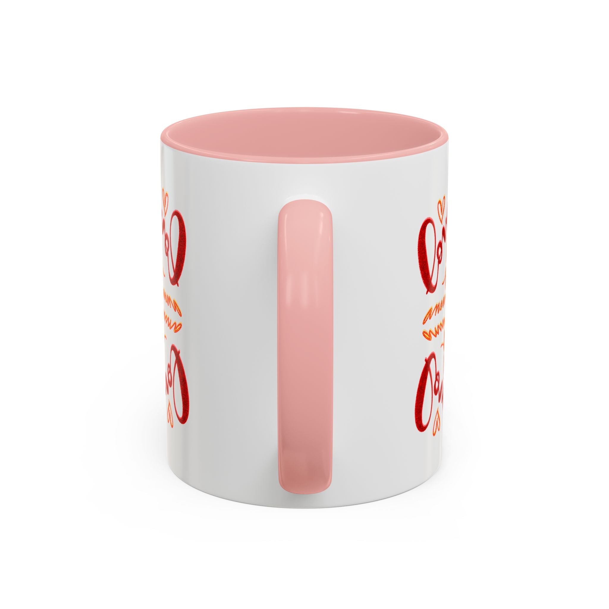 Love Coffee Mug – Cute Handwritten 'Love is the answer' Accent Mug (11 oz)