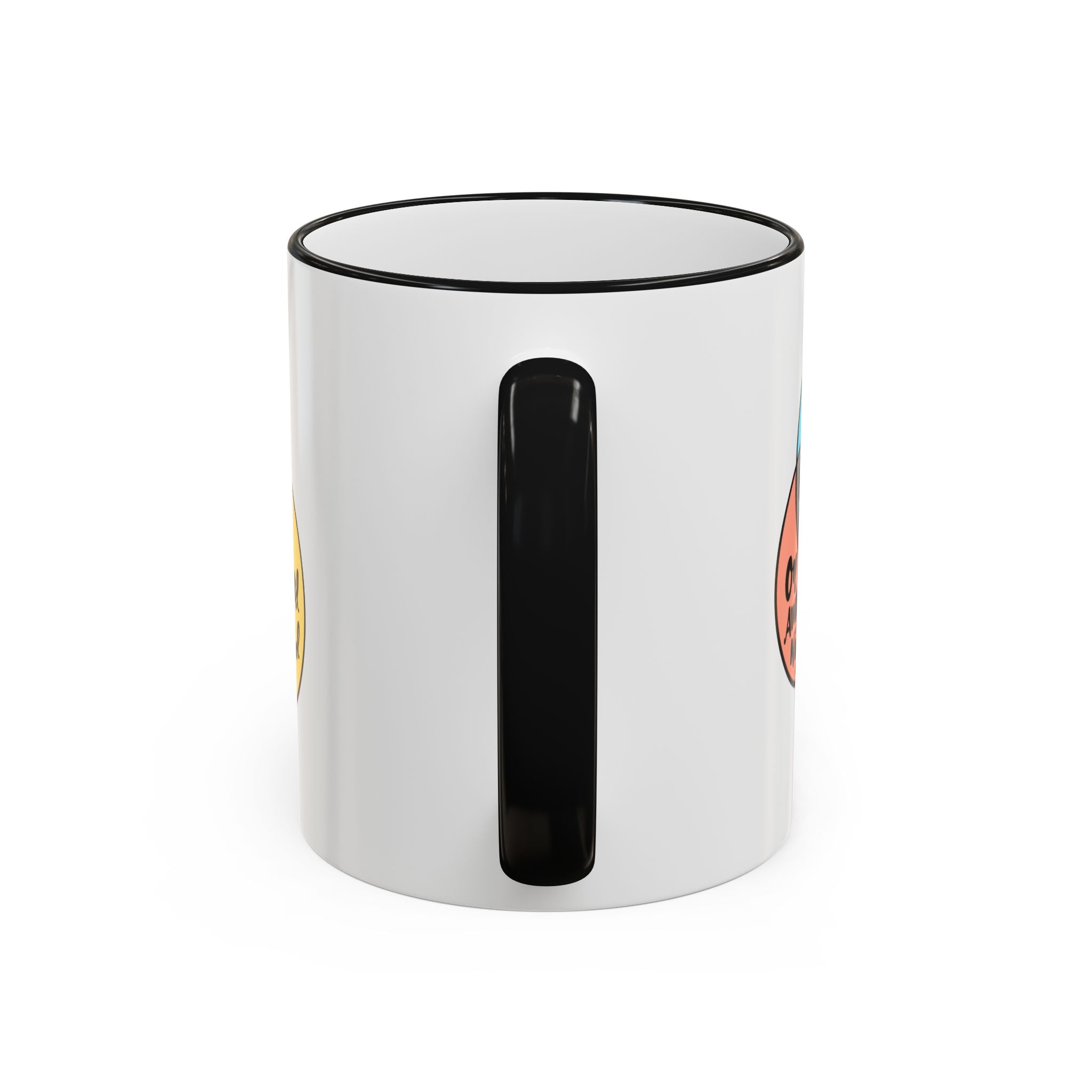 Yin Yoga Venn diagram Accent Rim & Handle Mug 11 oz