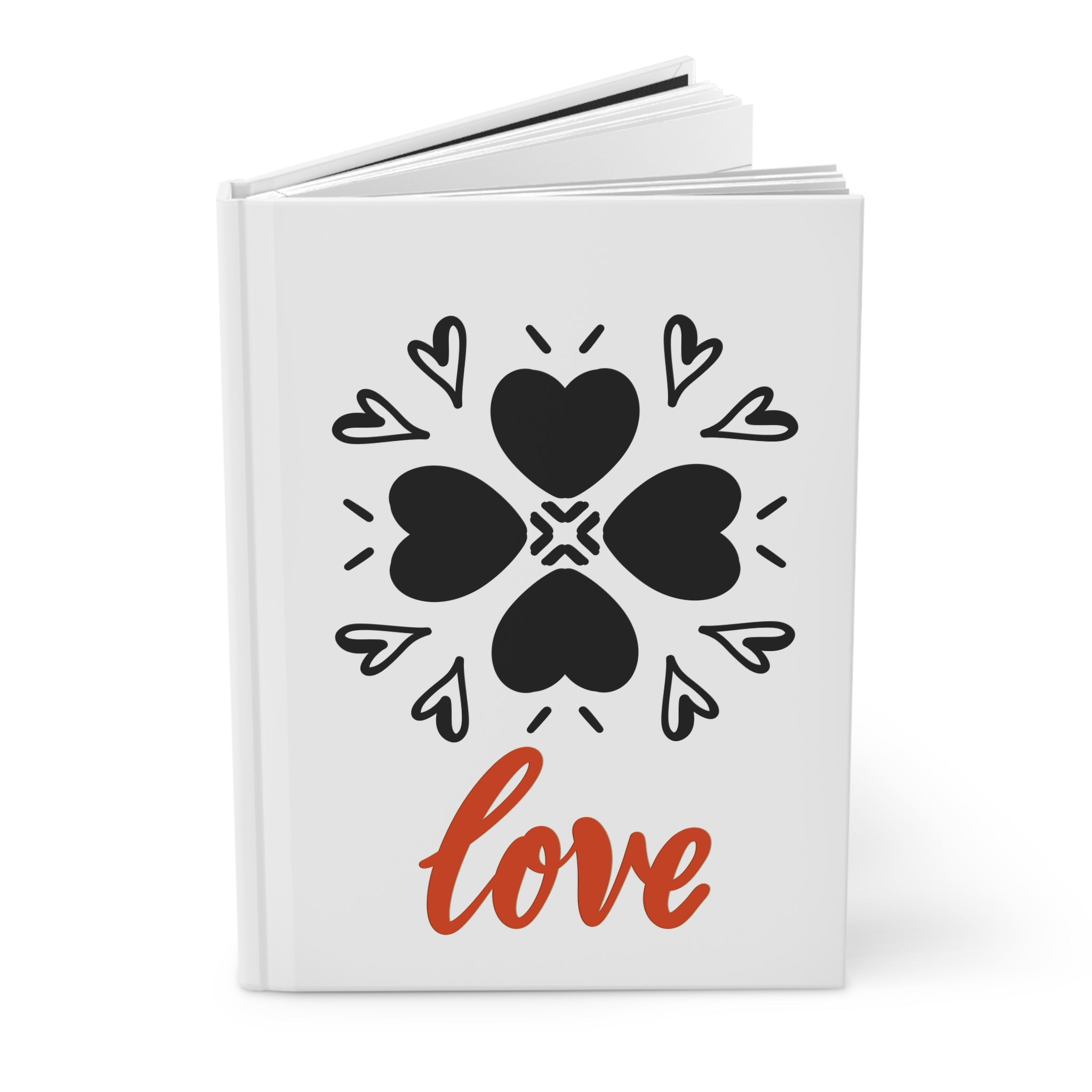 Love-Themed Hardcover Journal for Writing & Reflection